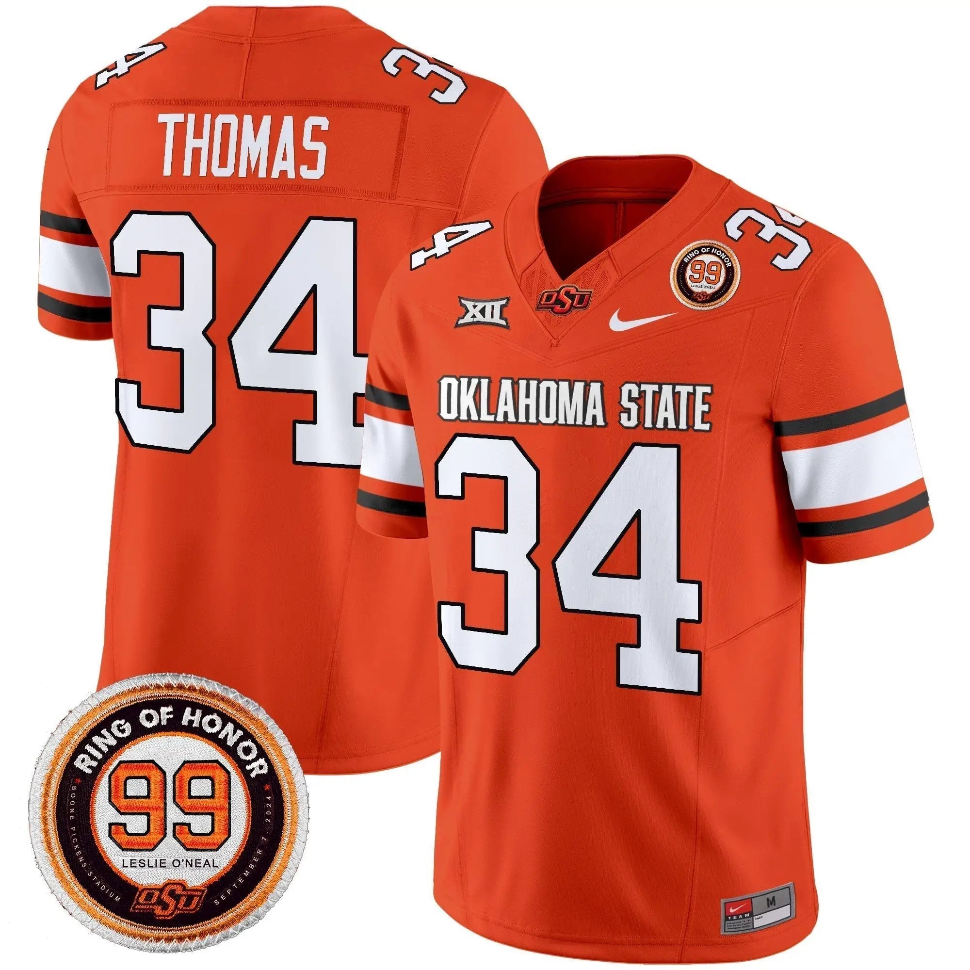 OSD 2025 Vapor Limited Jersey - Leslie O'neal Patch by Oklahoma State Cowboys