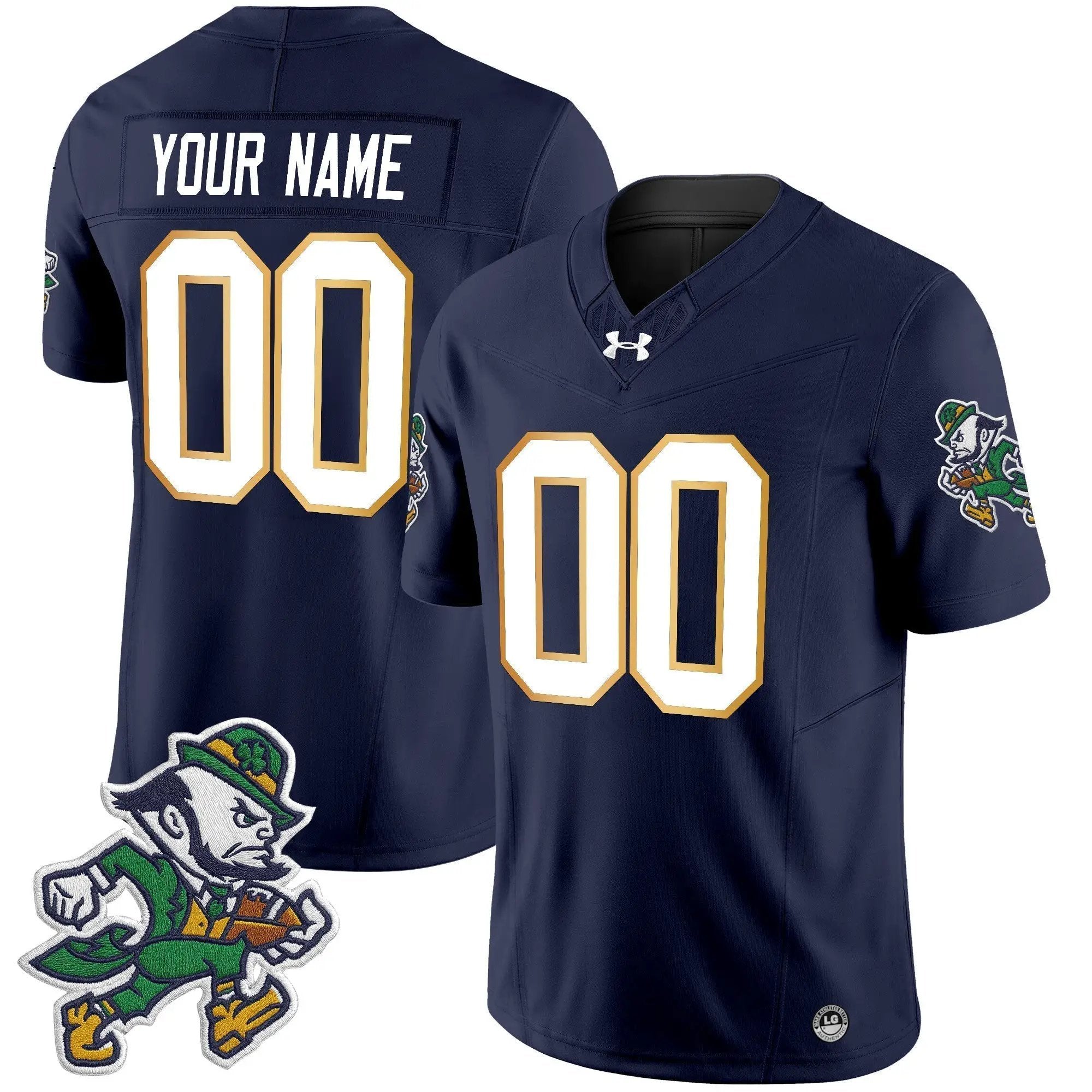 NDFI 2025 'Gridiron Leprechaun Edition' Vapor Limited Custom Jersey by Notre Dame Fighting Irish