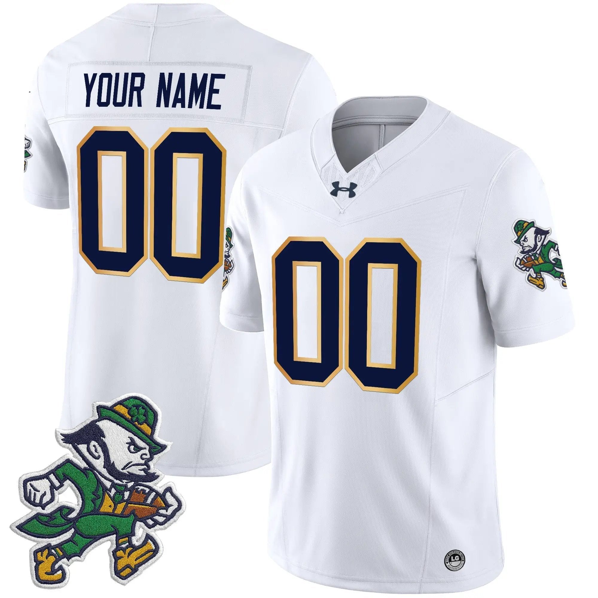 NDFI 2025 'Gridiron Leprechaun Edition' Vapor Limited Custom Jersey by Notre Dame Fighting Irish