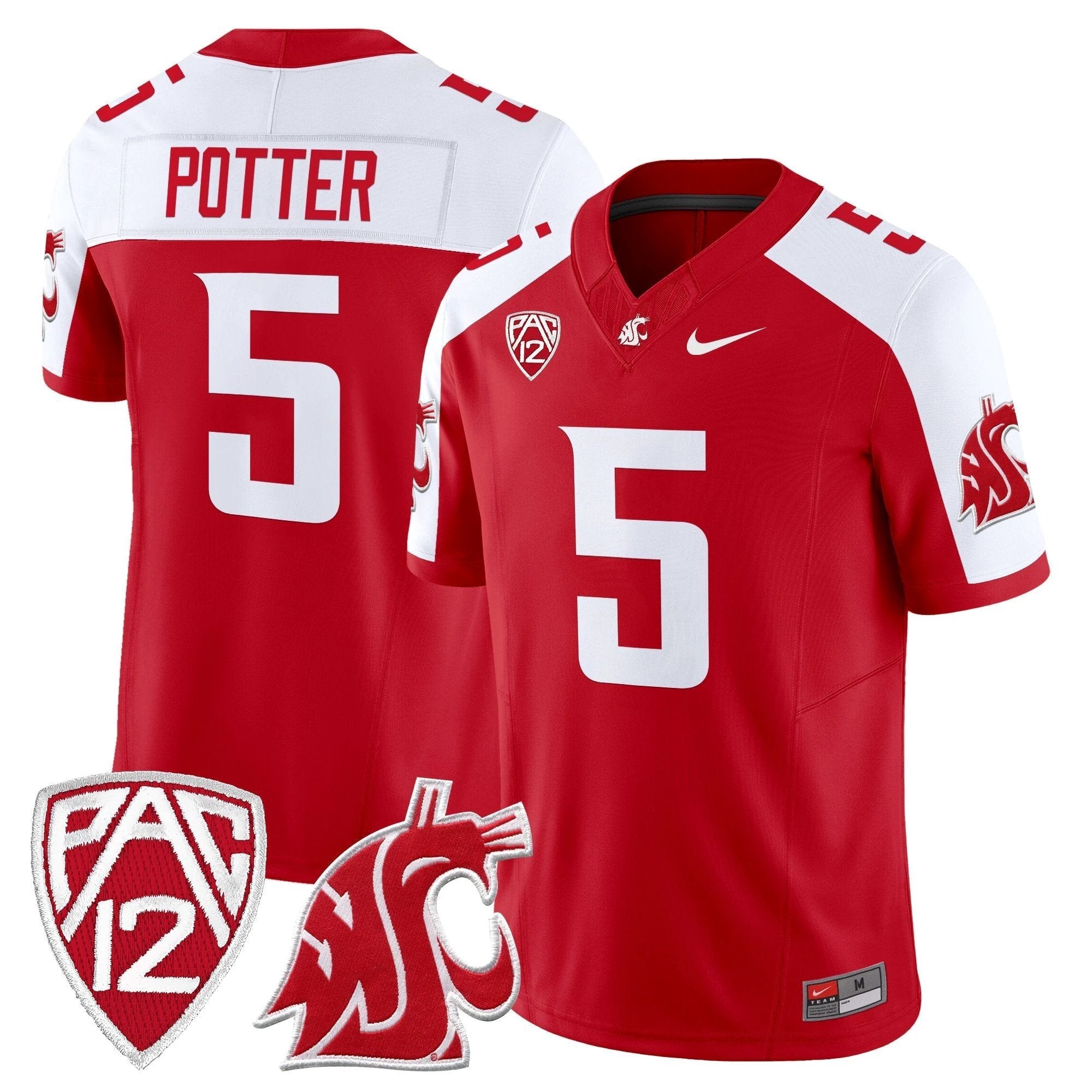 Washington State Cougars 2025 Vapor Limited Jersey - All Stitched by Washington State Cougars