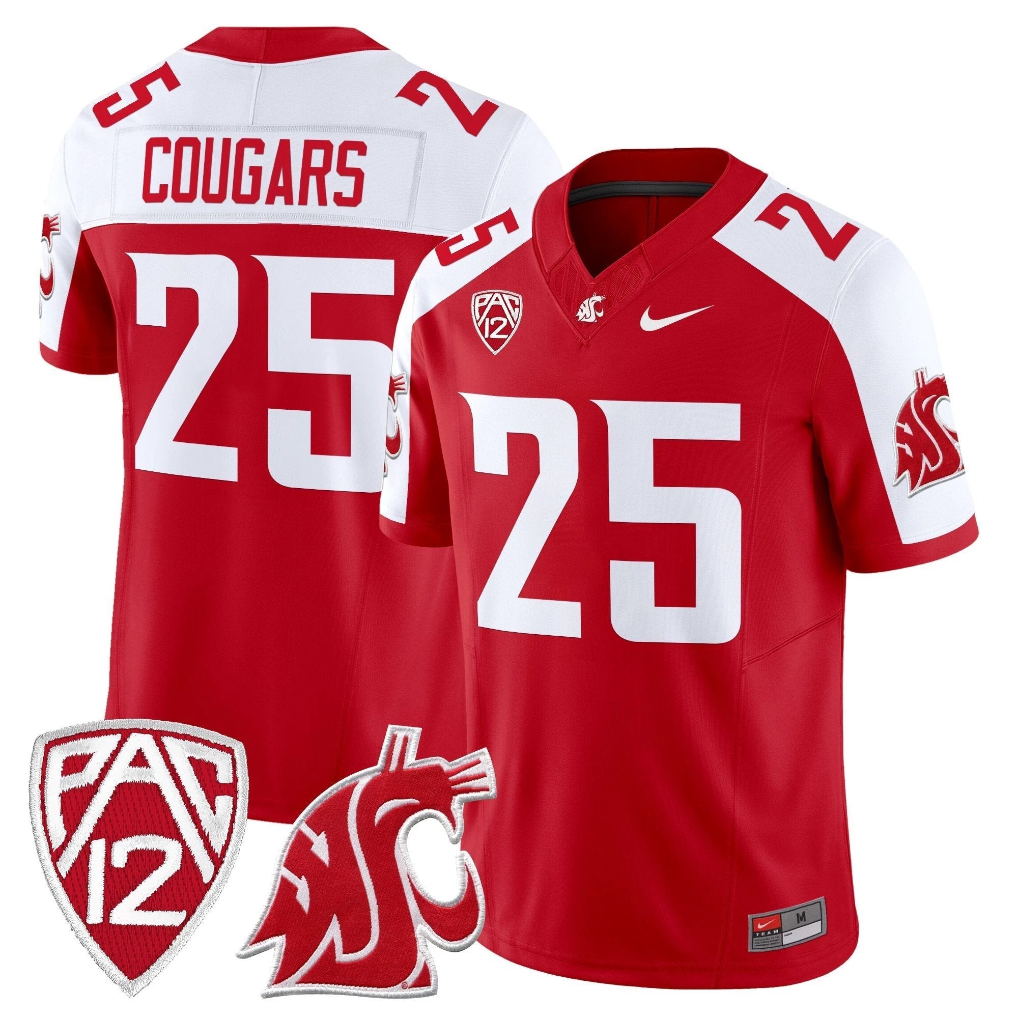 Washington State Cougars 2025 Vapor Limited Jersey - All Stitched by Washington State Cougars