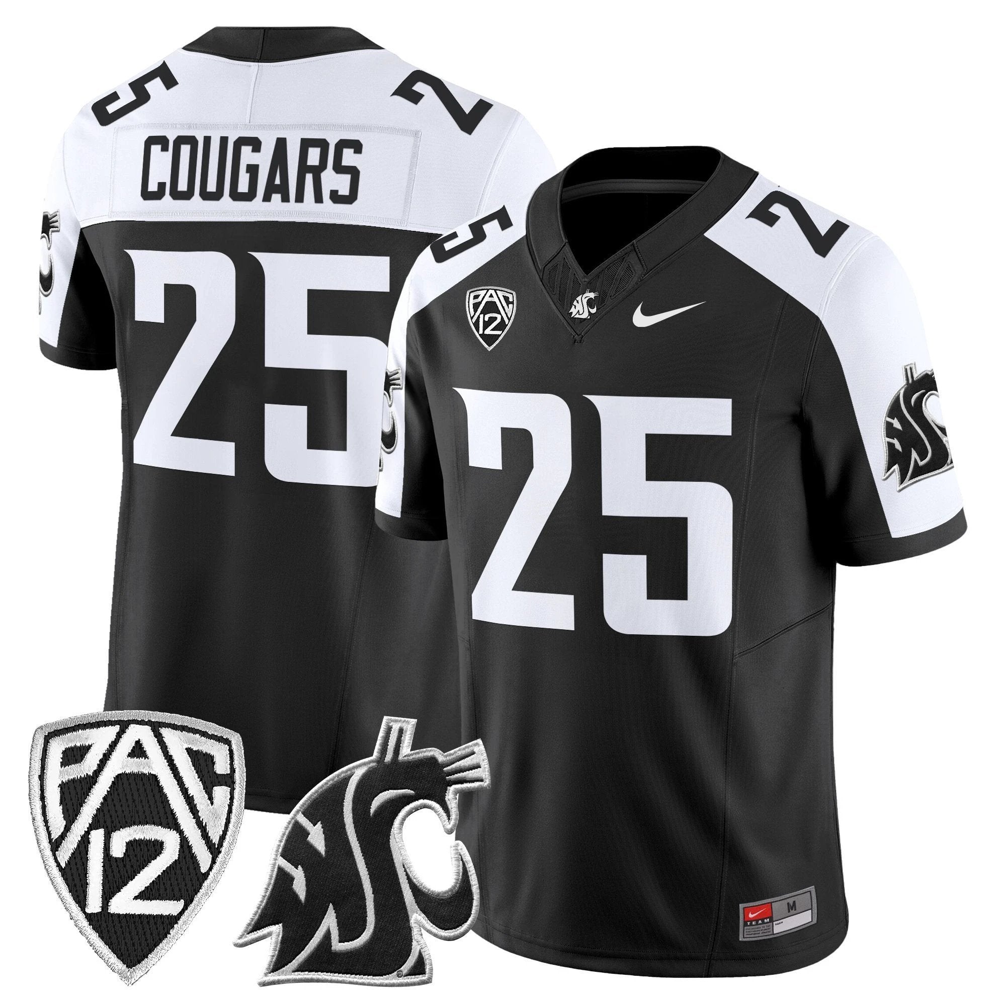 Washington State Cougars 2025 Vapor Limited Jersey - All Stitched by Washington State Cougars