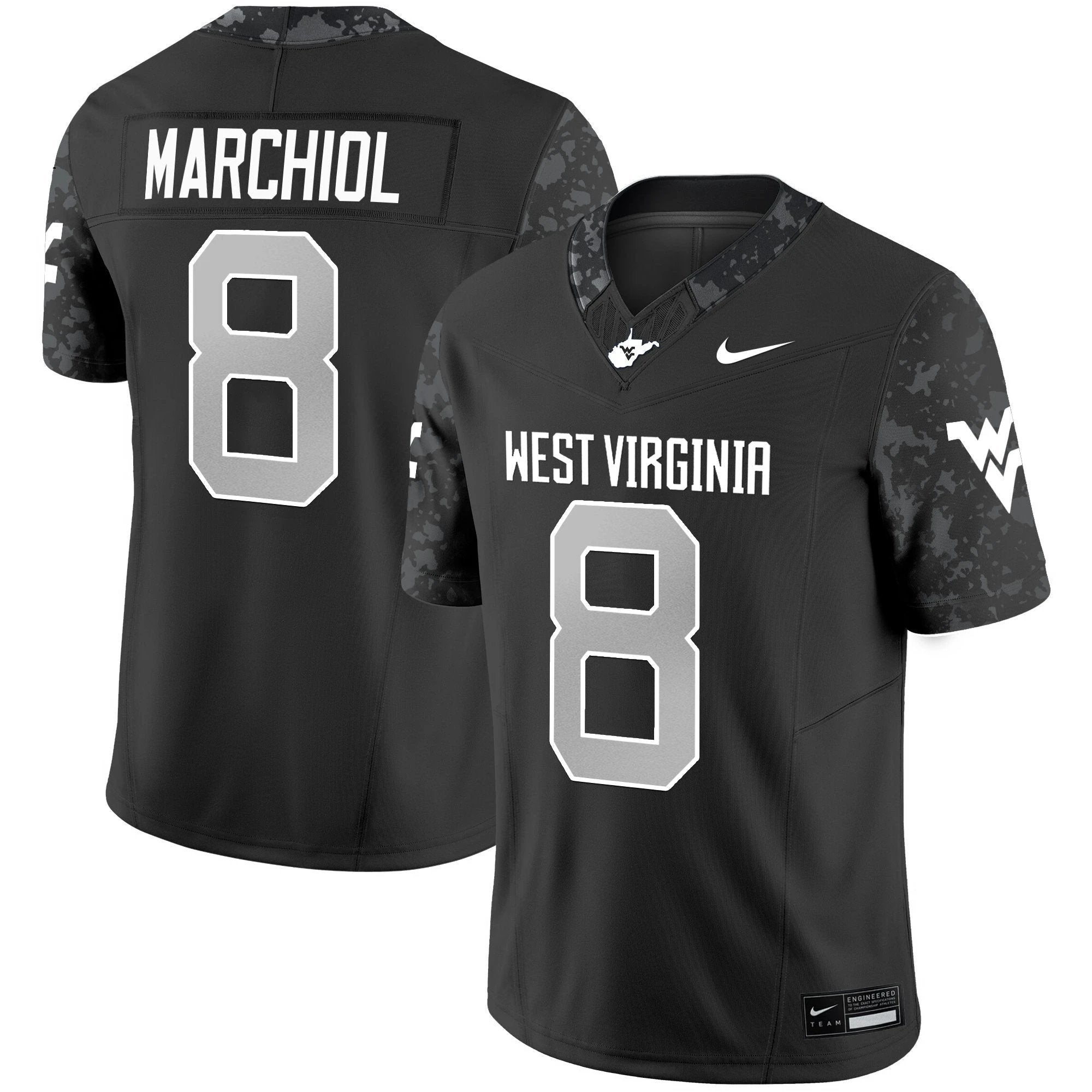 West Virginia Mountaineers 2025 Vapor Limited Jersey - All Stitched by Texas Tech Red Raiders