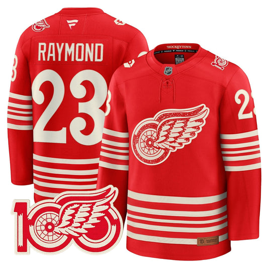 Detroit Red Wings Centennial Season Premium Jersey - All Stitched by Detroit Red Wings