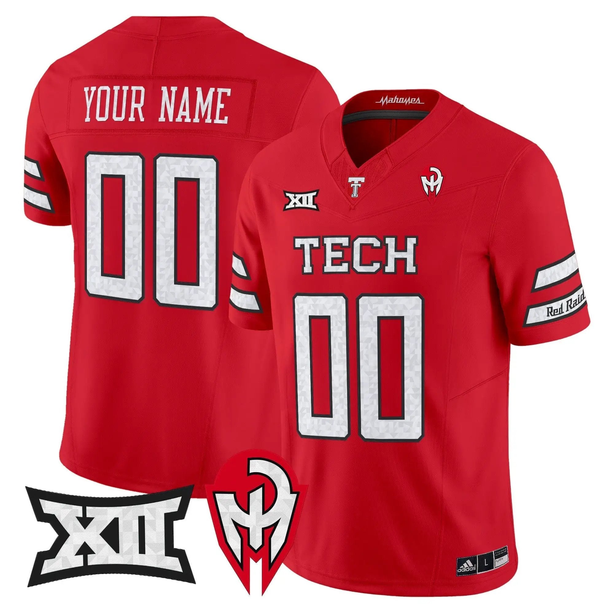 TTU 'Too Cold' Vapor Limited Custom Jersey - Mahomes Collection by Texas Tech Red Raiders