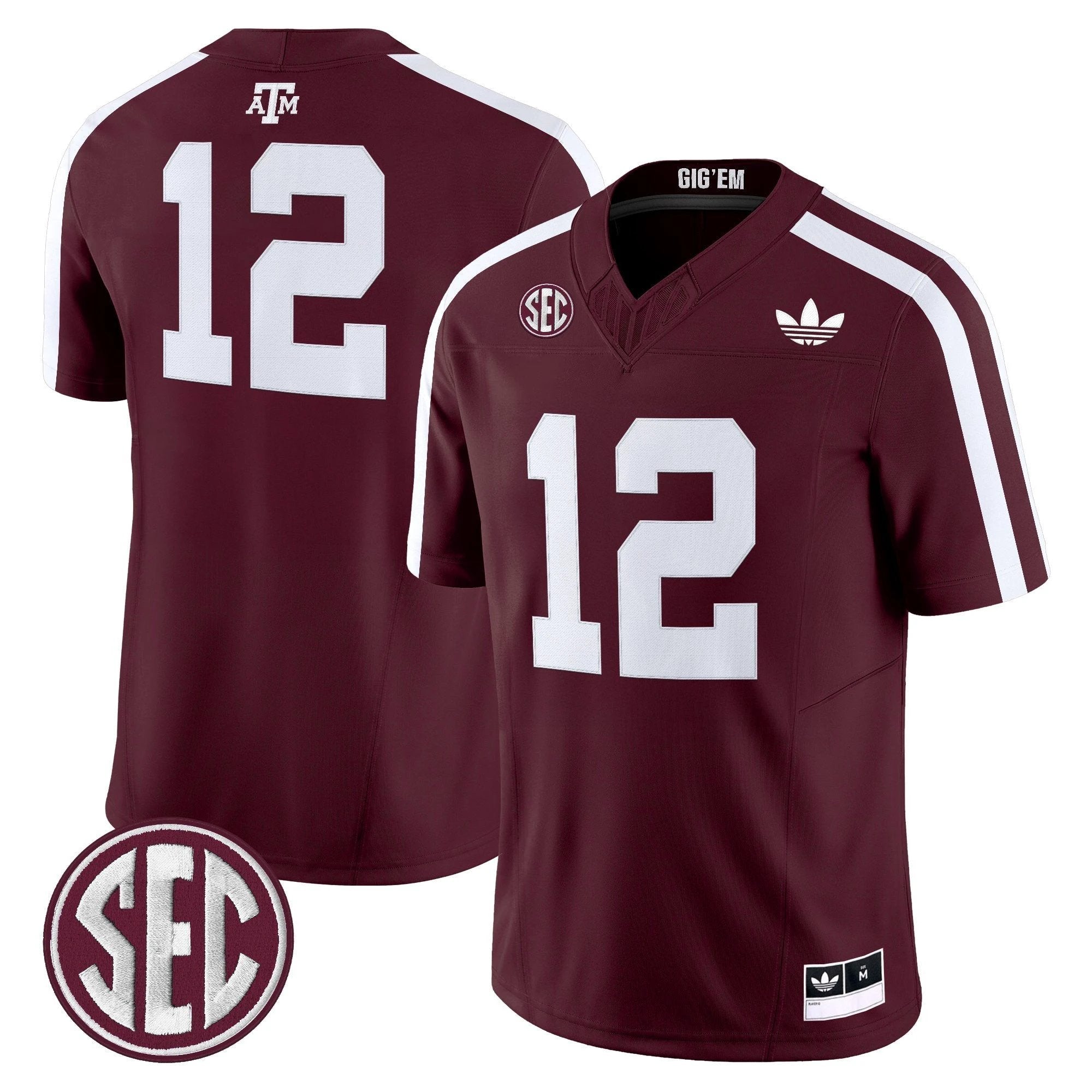 Texas A&M Aggies 2025 Vapor Limited Jersey V2 - All Stitched by Texas A&M Aggies