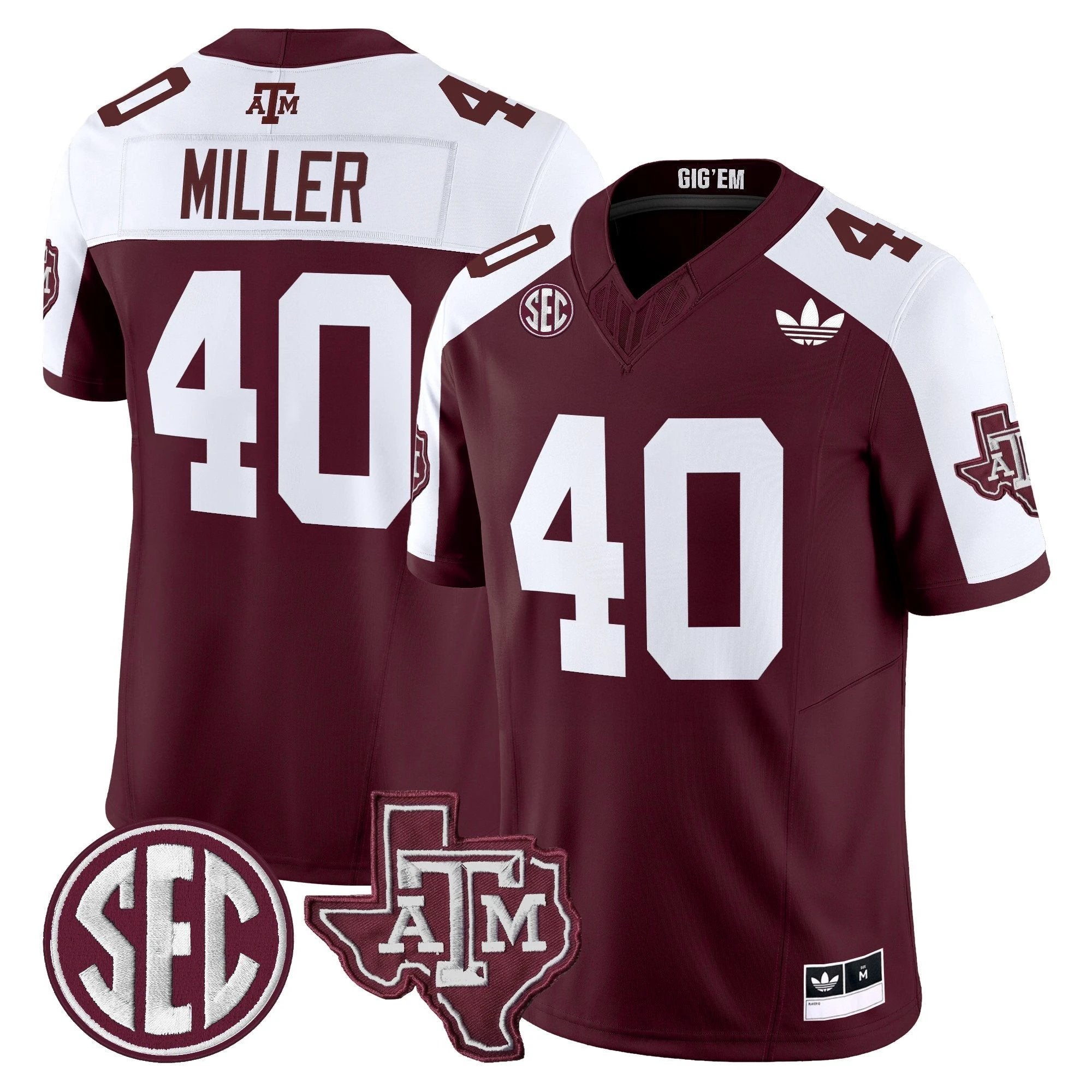 Texas A&M Aggies 2025 Vapor Limited Jersey V2 - All Stitched by Texas A&M Aggies