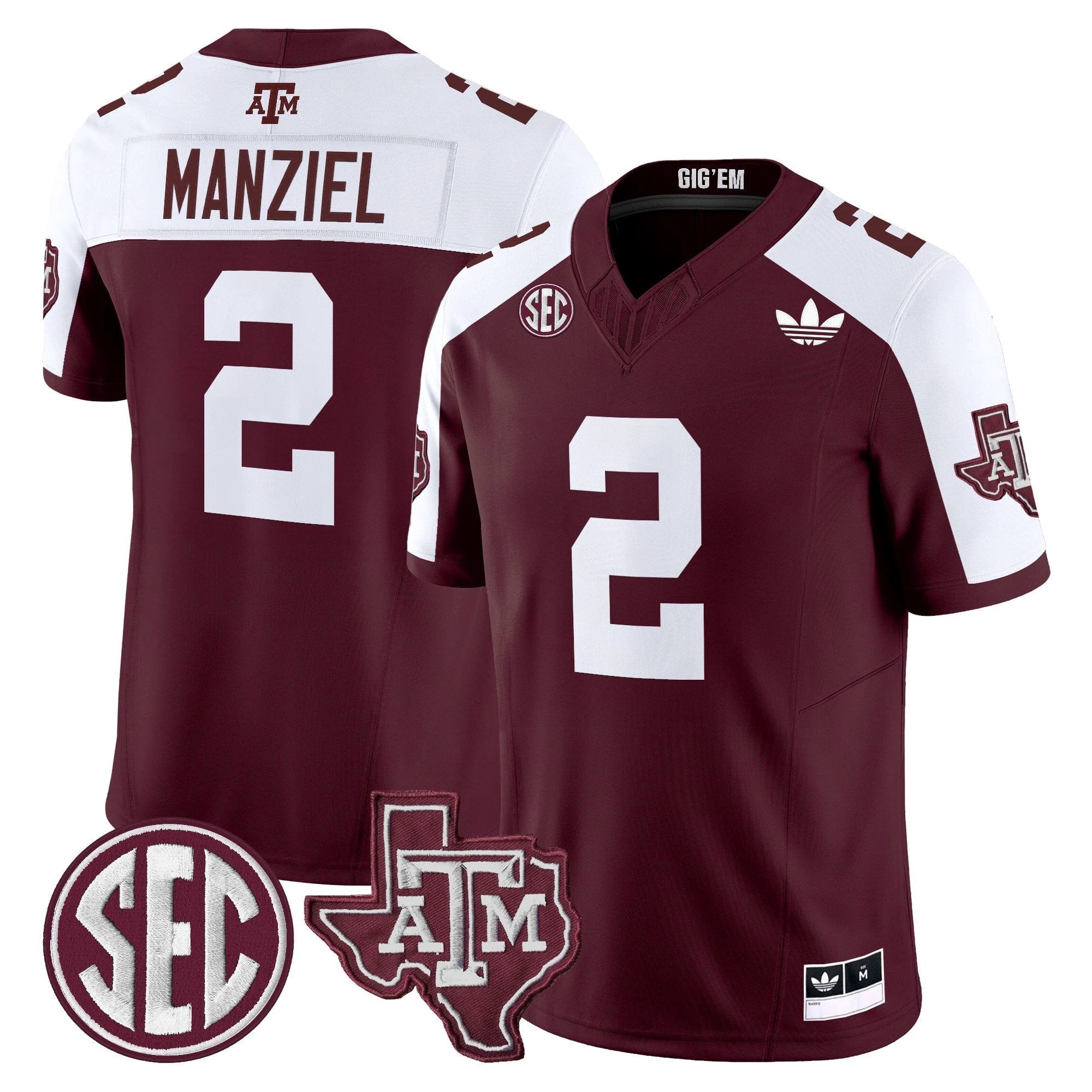 Texas A&M Aggies 2025 Vapor Limited Jersey V2 - All Stitched by Texas A&M Aggies