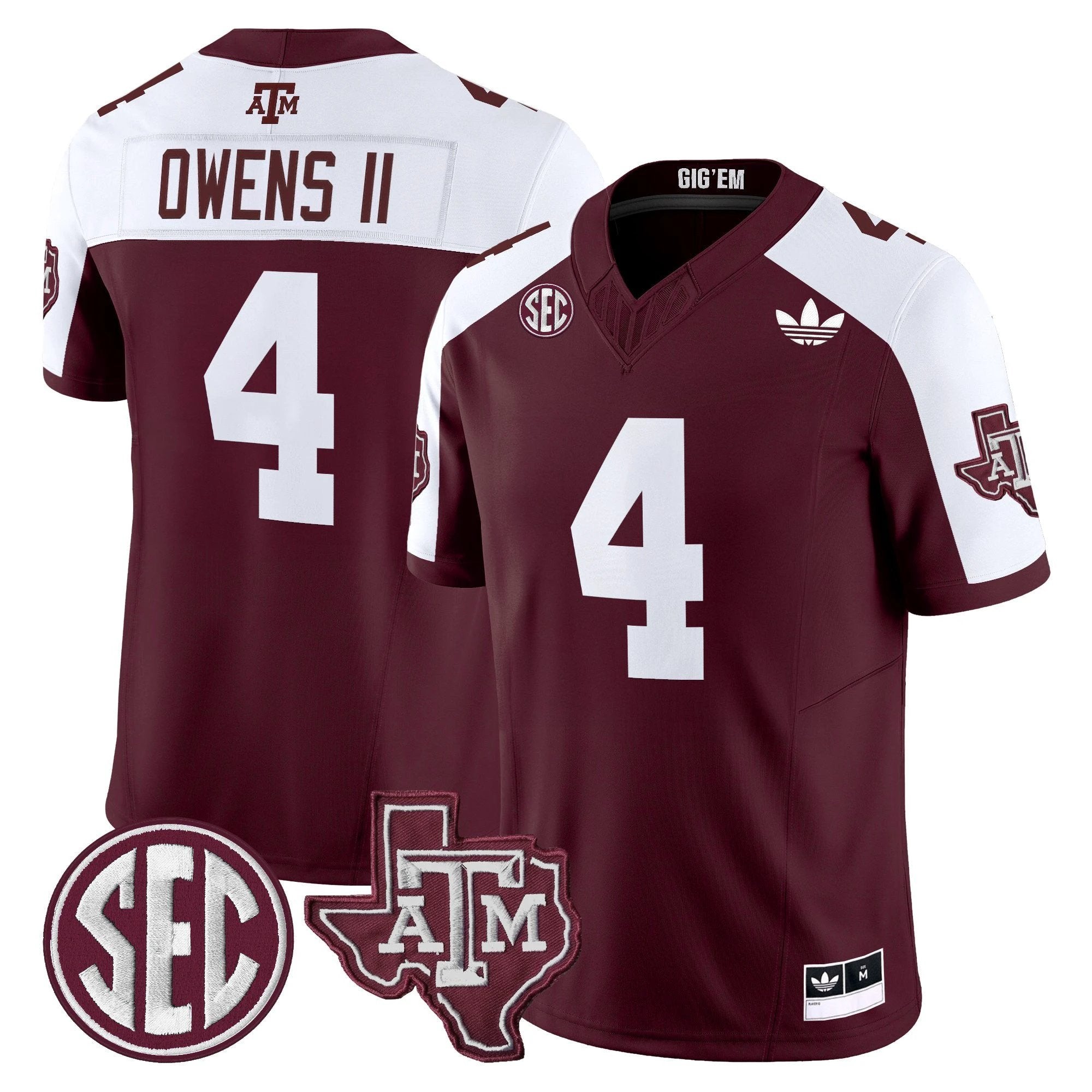 Texas A&M Aggies 2025 Vapor Limited Jersey V2 - All Stitched by Texas A&M Aggies
