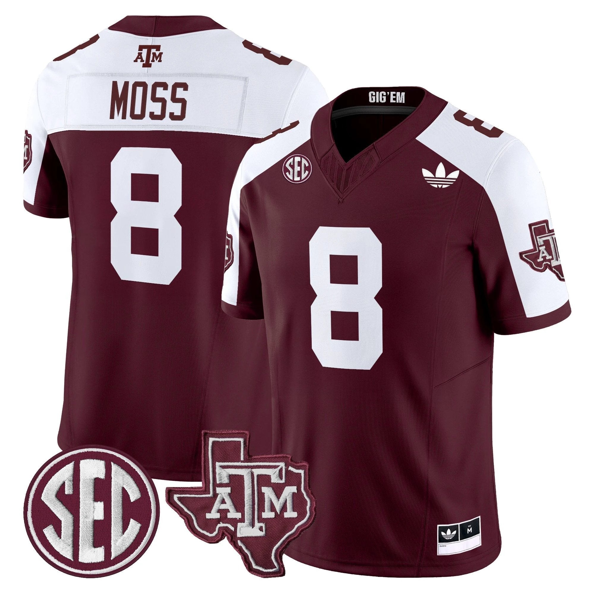 Texas A&M Aggies 2025 Vapor Limited Jersey V2 - All Stitched by Texas A&M Aggies