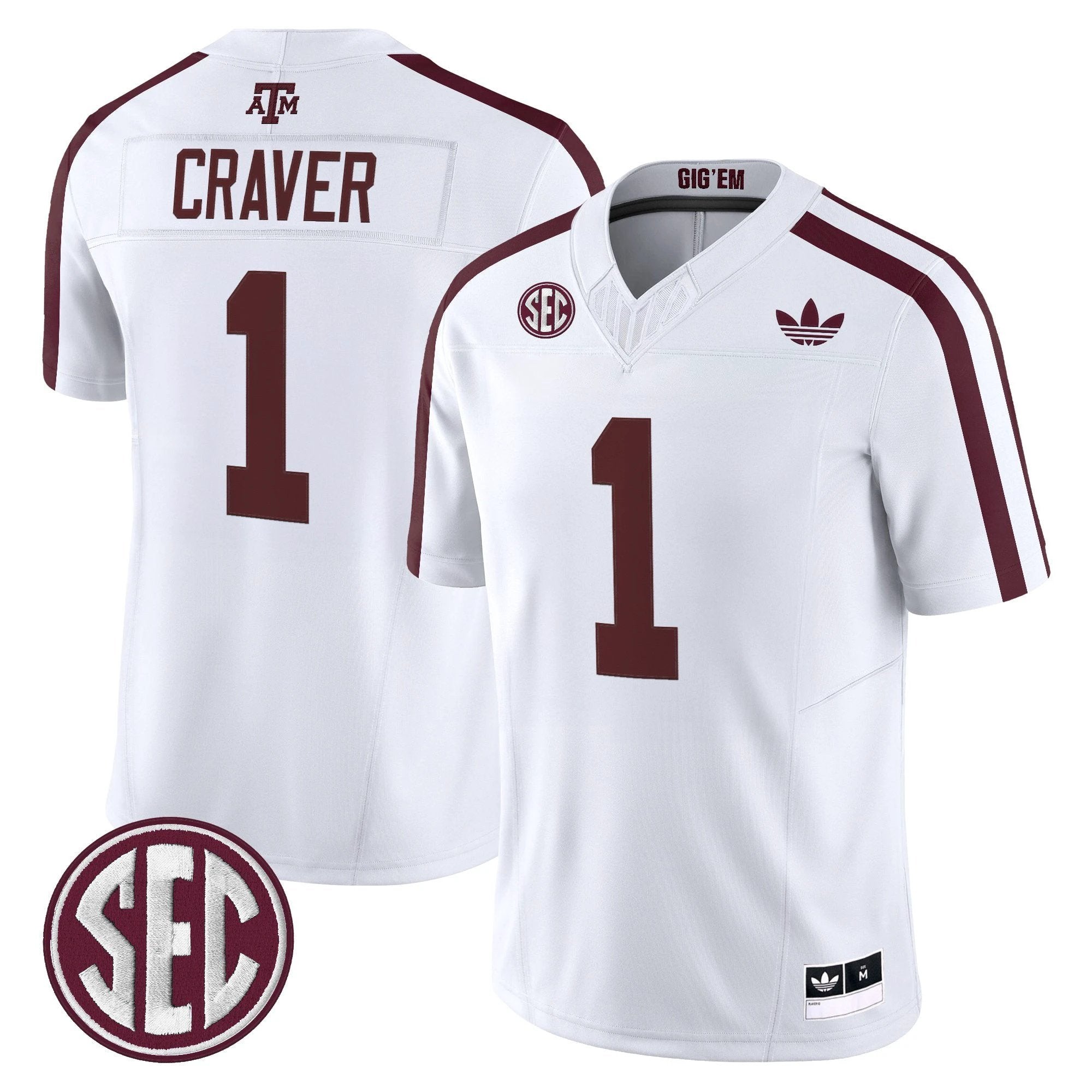 Texas A&M Aggies 2025 Vapor Limited Jersey V2 - All Stitched by Texas A&M Aggies