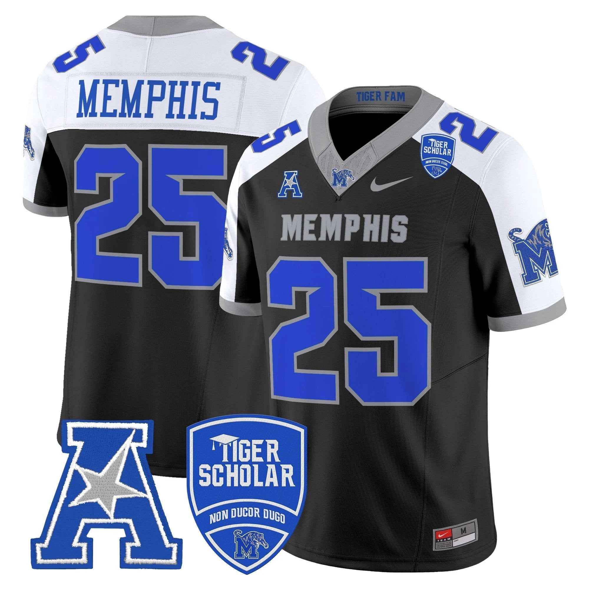 Memphis Tigers 2025 Vapor Limited Jersey - All Stitched by Memphis Tigers