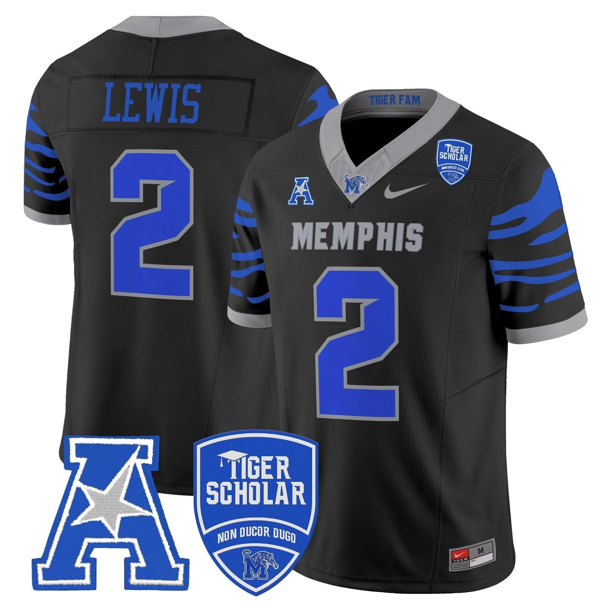 Memphis Tigers 2025 Vapor Limited Jersey - All Stitched by Memphis Tigers