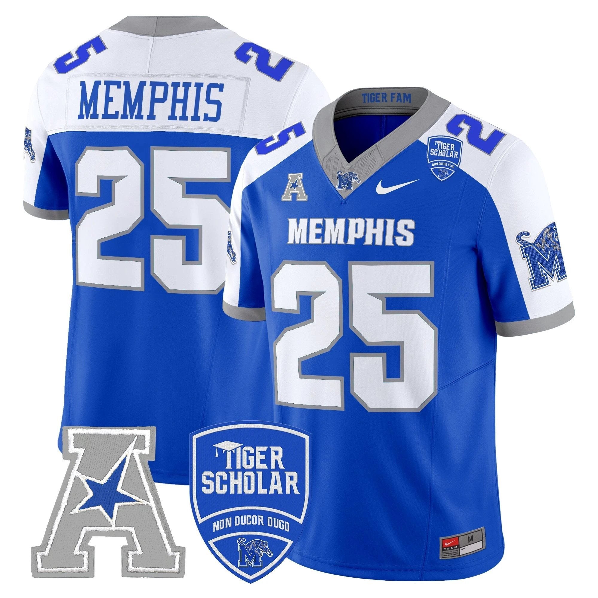 Memphis Tigers 2025 Vapor Limited Jersey - All Stitched by Memphis Tigers