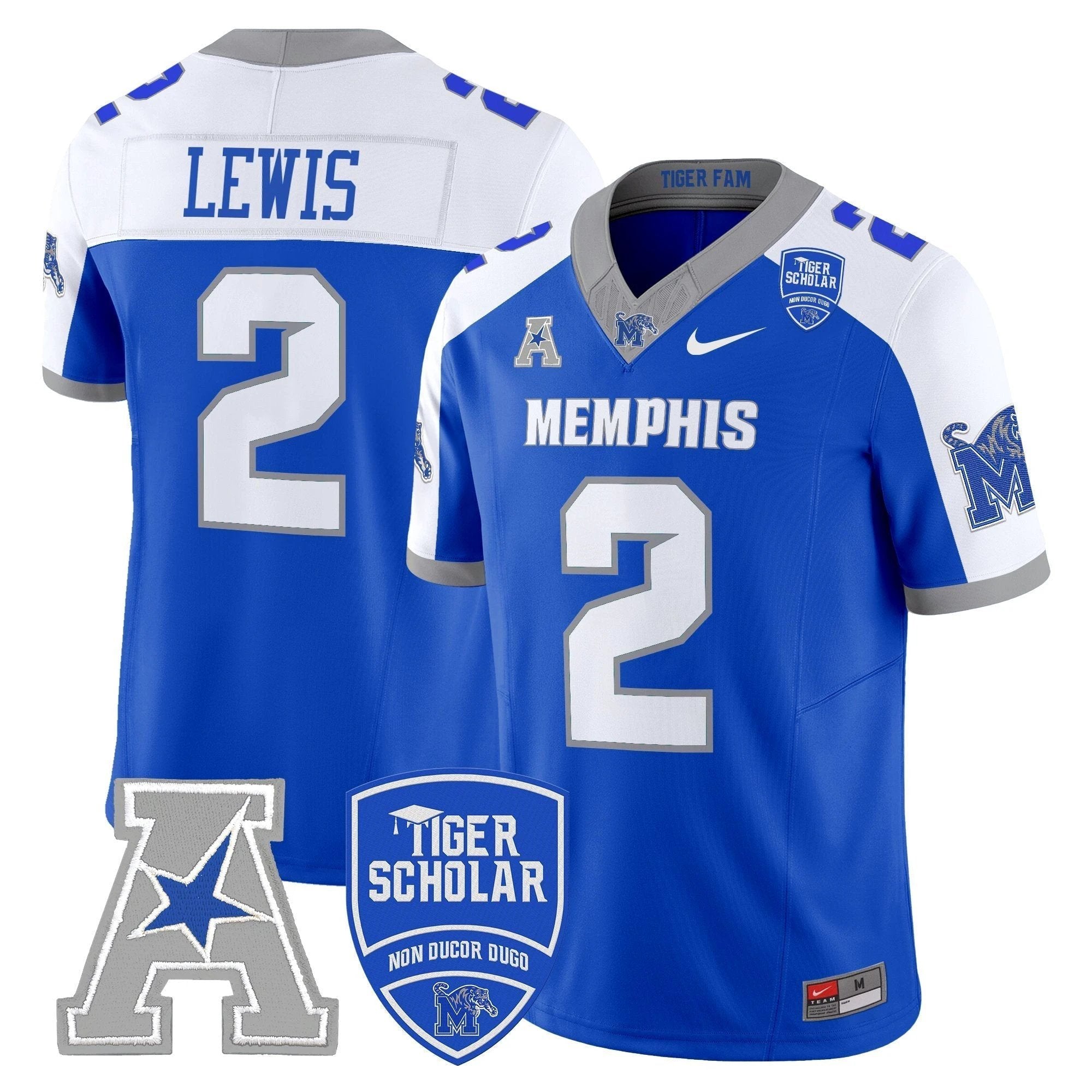 Memphis Tigers 2025 Vapor Limited Jersey - All Stitched by Memphis Tigers