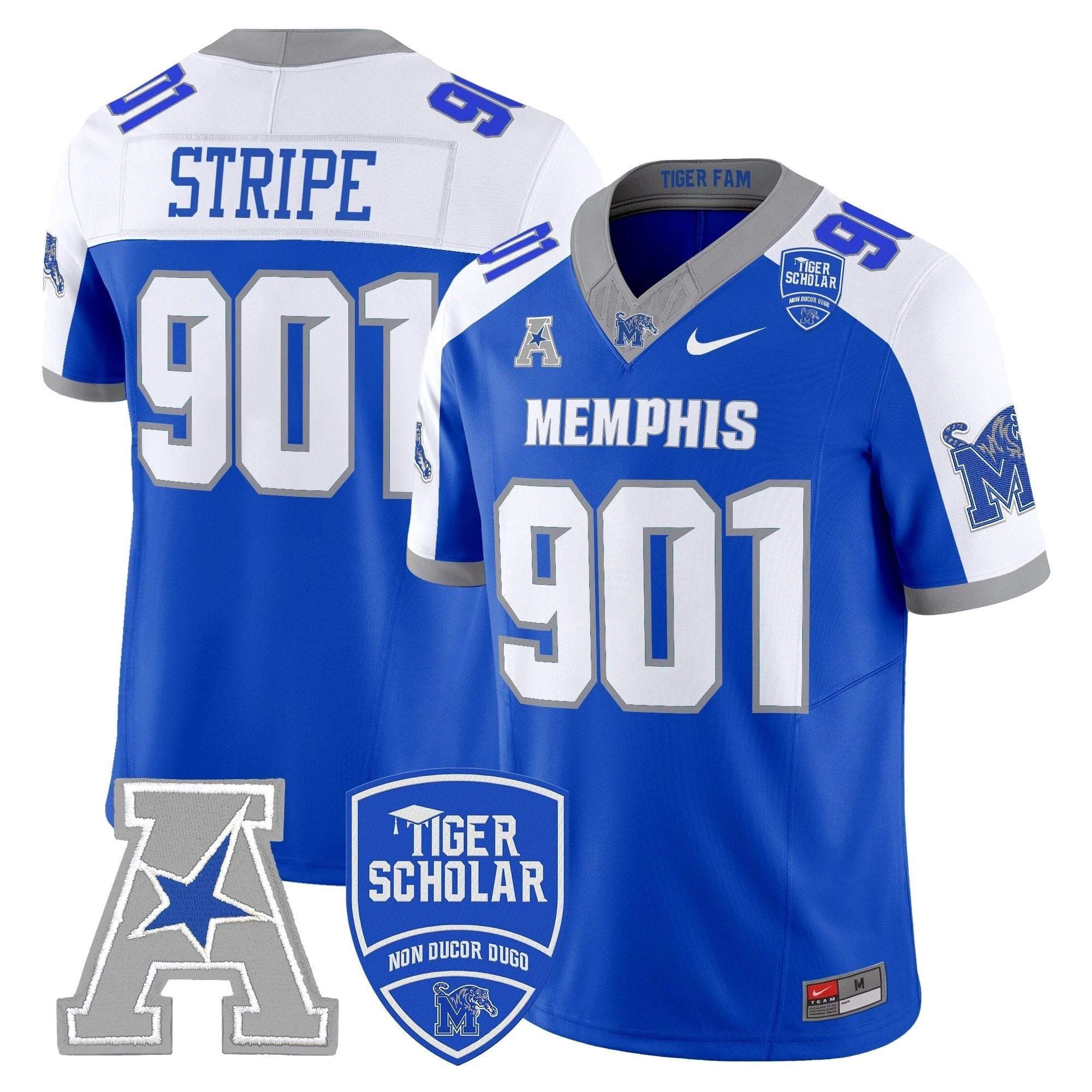 Memphis Tigers 2025 Vapor Limited Jersey - All Stitched by Memphis Tigers