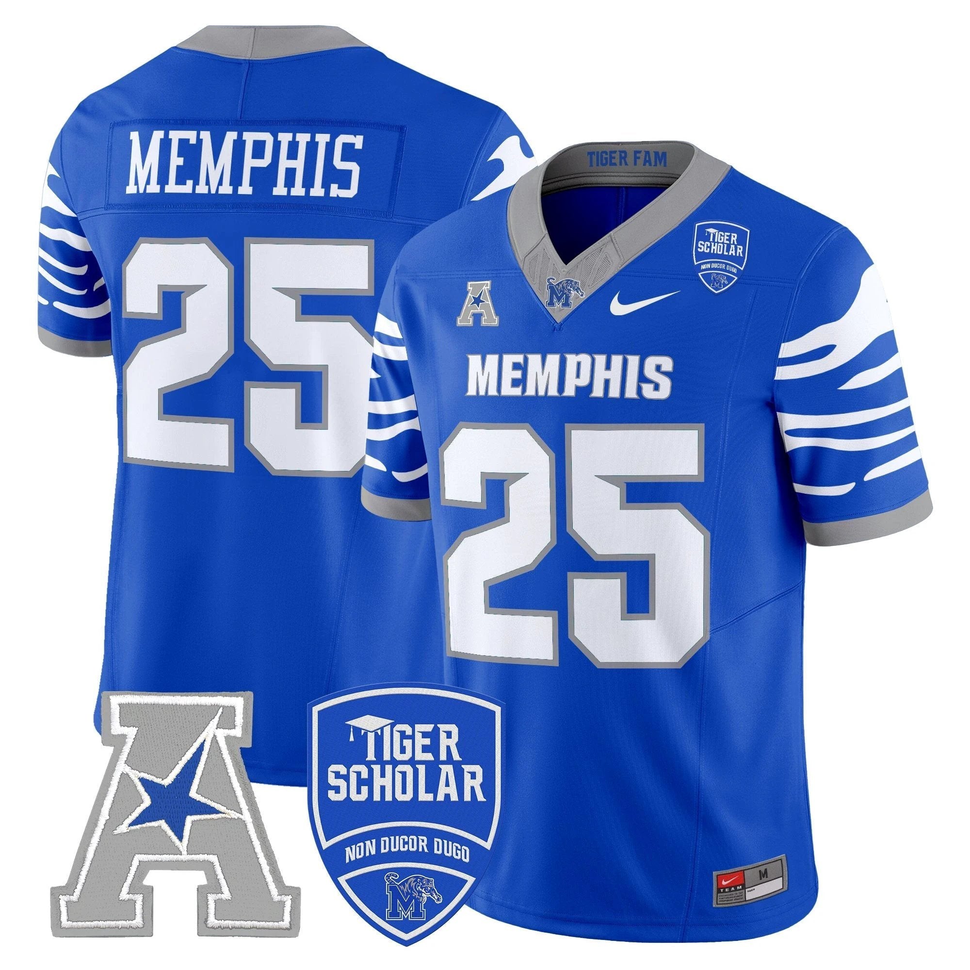 Memphis Tigers 2025 Vapor Limited Jersey - All Stitched by Memphis Tigers