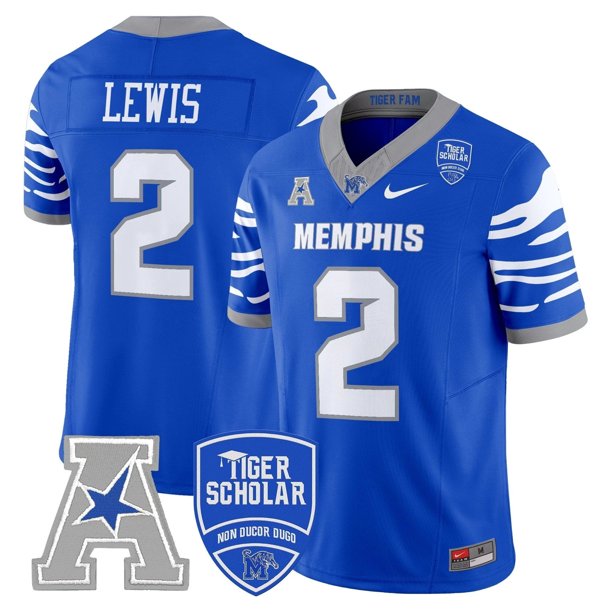 Memphis Tigers 2025 Vapor Limited Jersey - All Stitched by Memphis Tigers