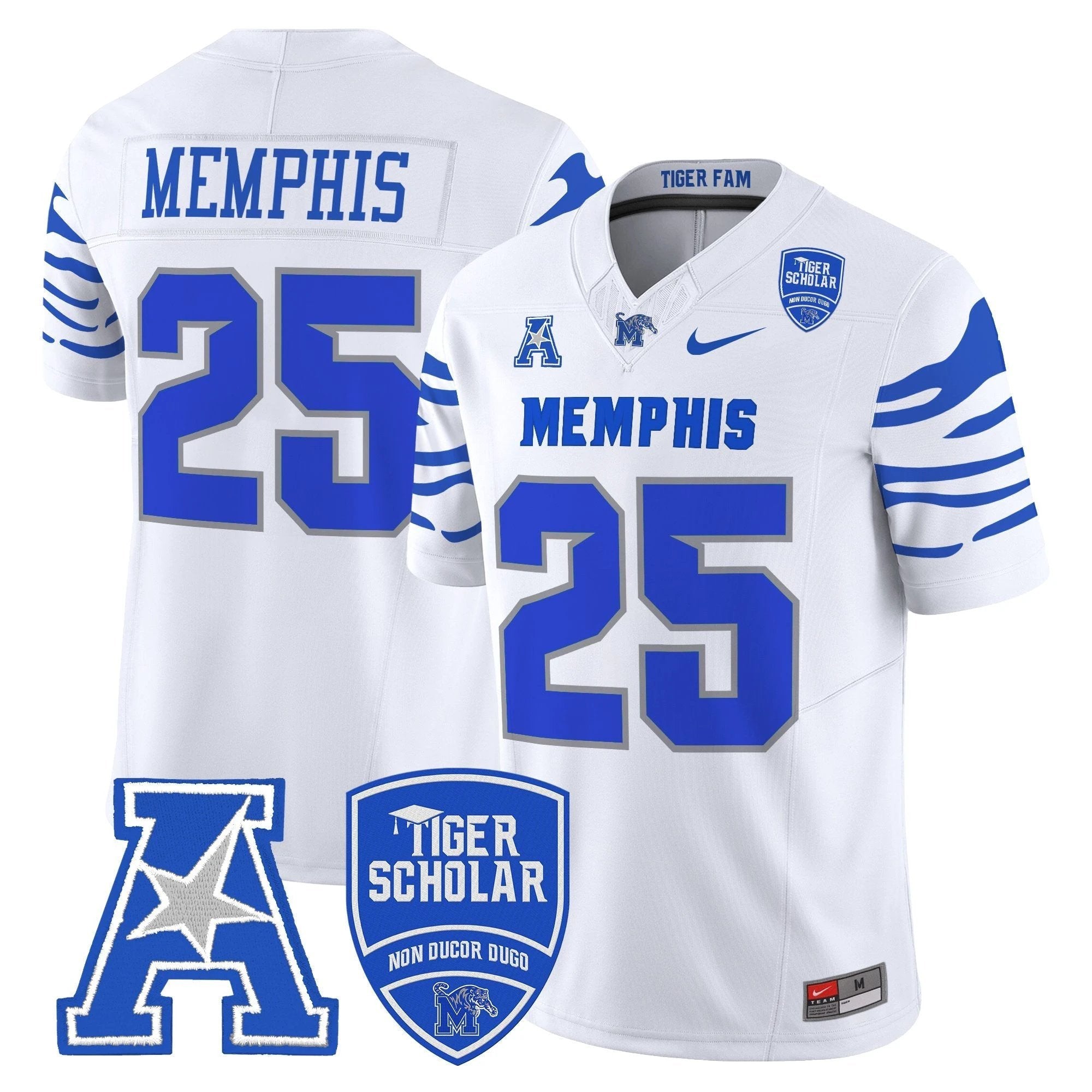 Memphis Tigers 2025 Vapor Limited Jersey - All Stitched by Memphis Tigers
