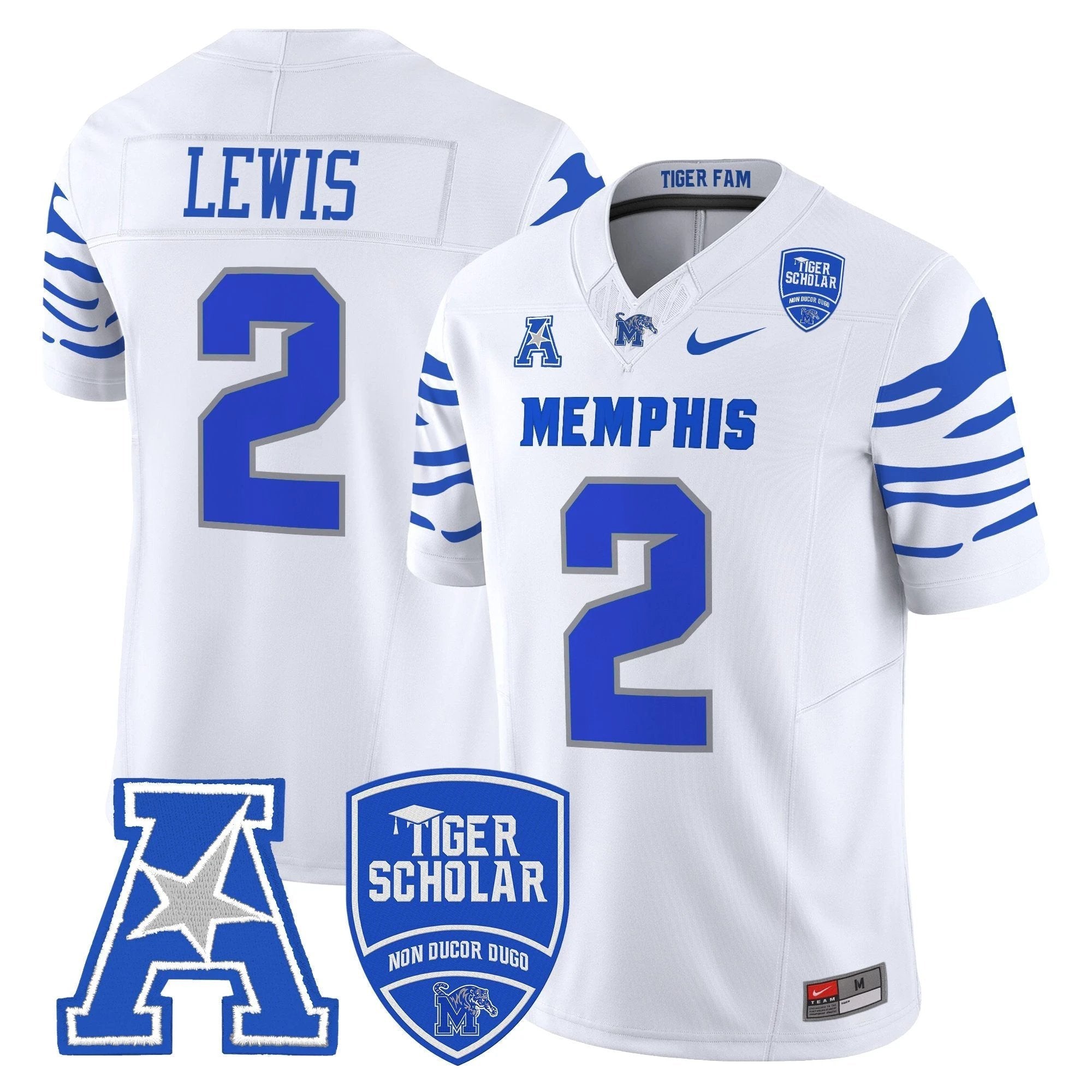 Memphis Tigers 2025 Vapor Limited Jersey - All Stitched by Memphis Tigers