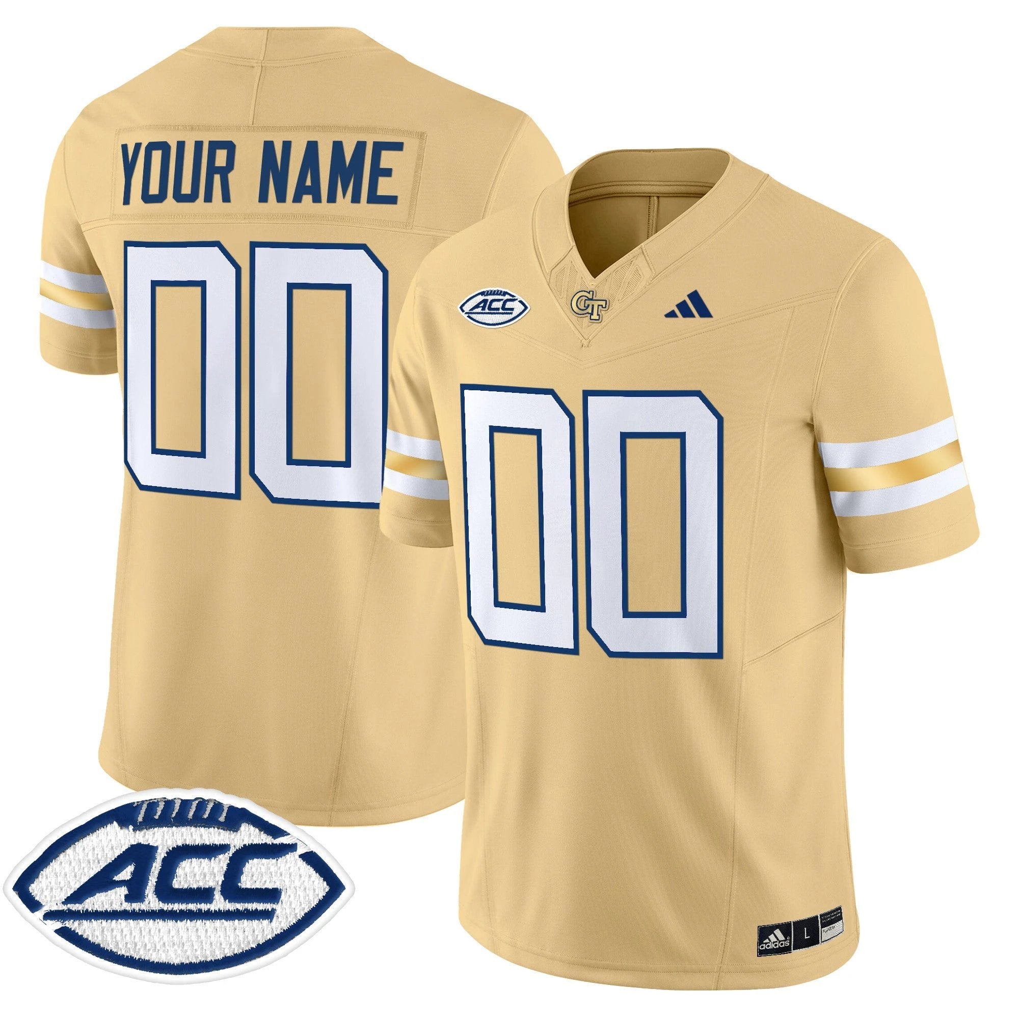Georgia Tech Yellow Jackets 2025 Vapor Limited Custom Jersey - All stitched by Georgia Tech Yellow Jackets