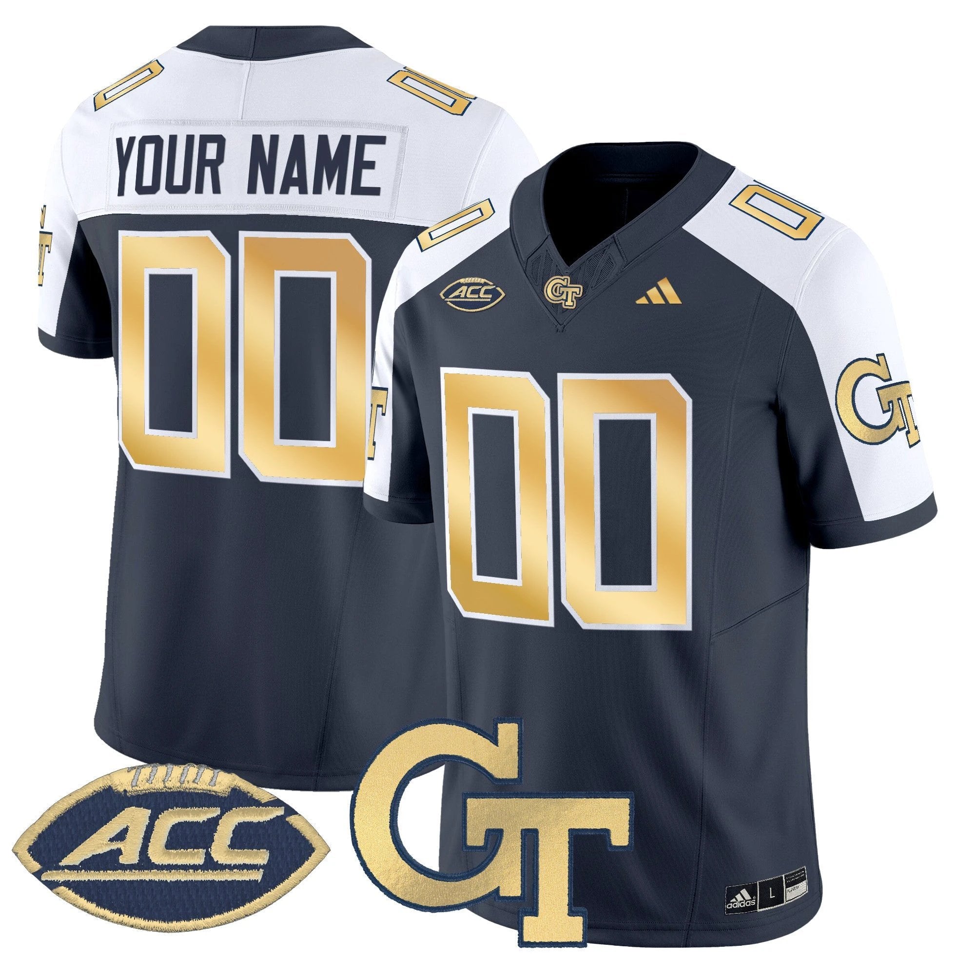 Georgia Tech Yellow Jackets 2025 Vapor Limited Custom Jersey - All stitched by Georgia Tech Yellow Jackets