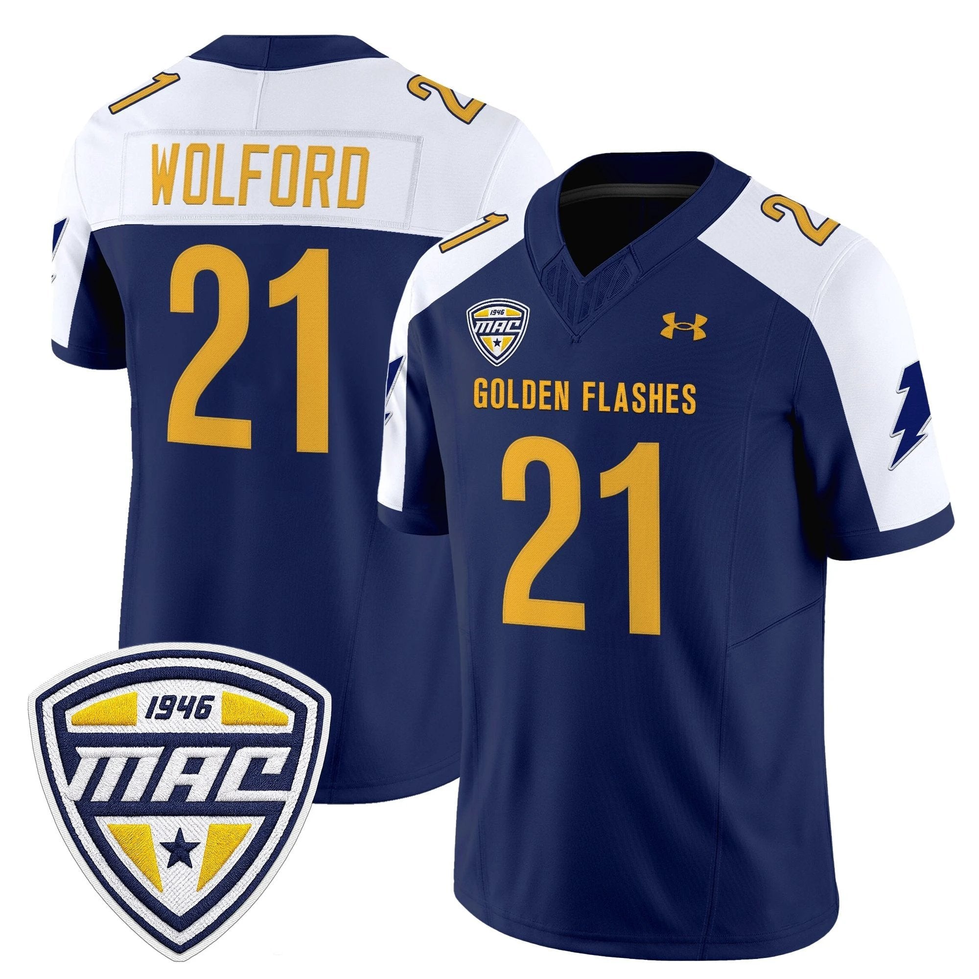 Kent State Golden Flashes 2025 Vapor Limited Jersey - All Stitched by Kent State Golden Flashes