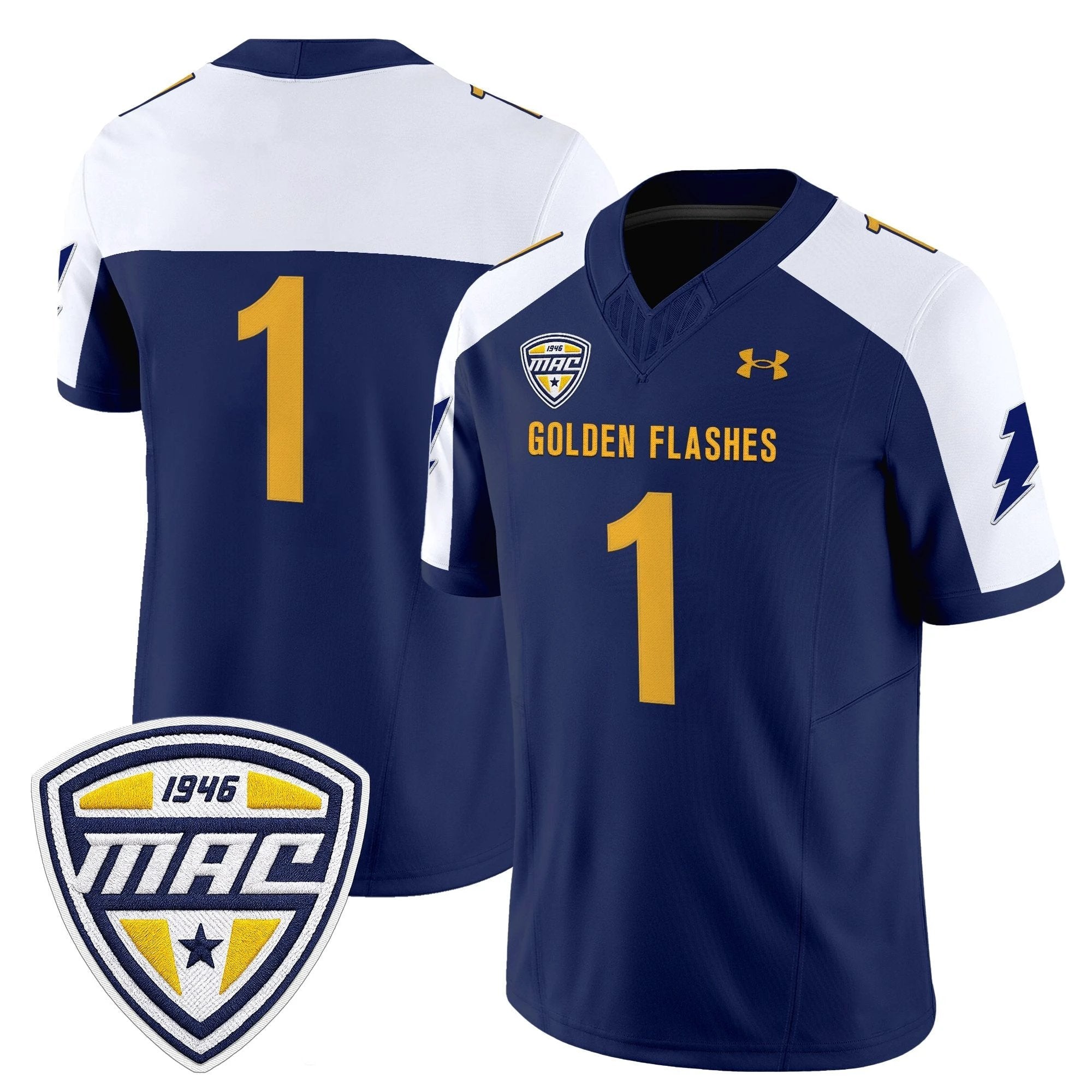 Kent State Golden Flashes 2025 Vapor Limited Jersey - All Stitched by Kent State Golden Flashes