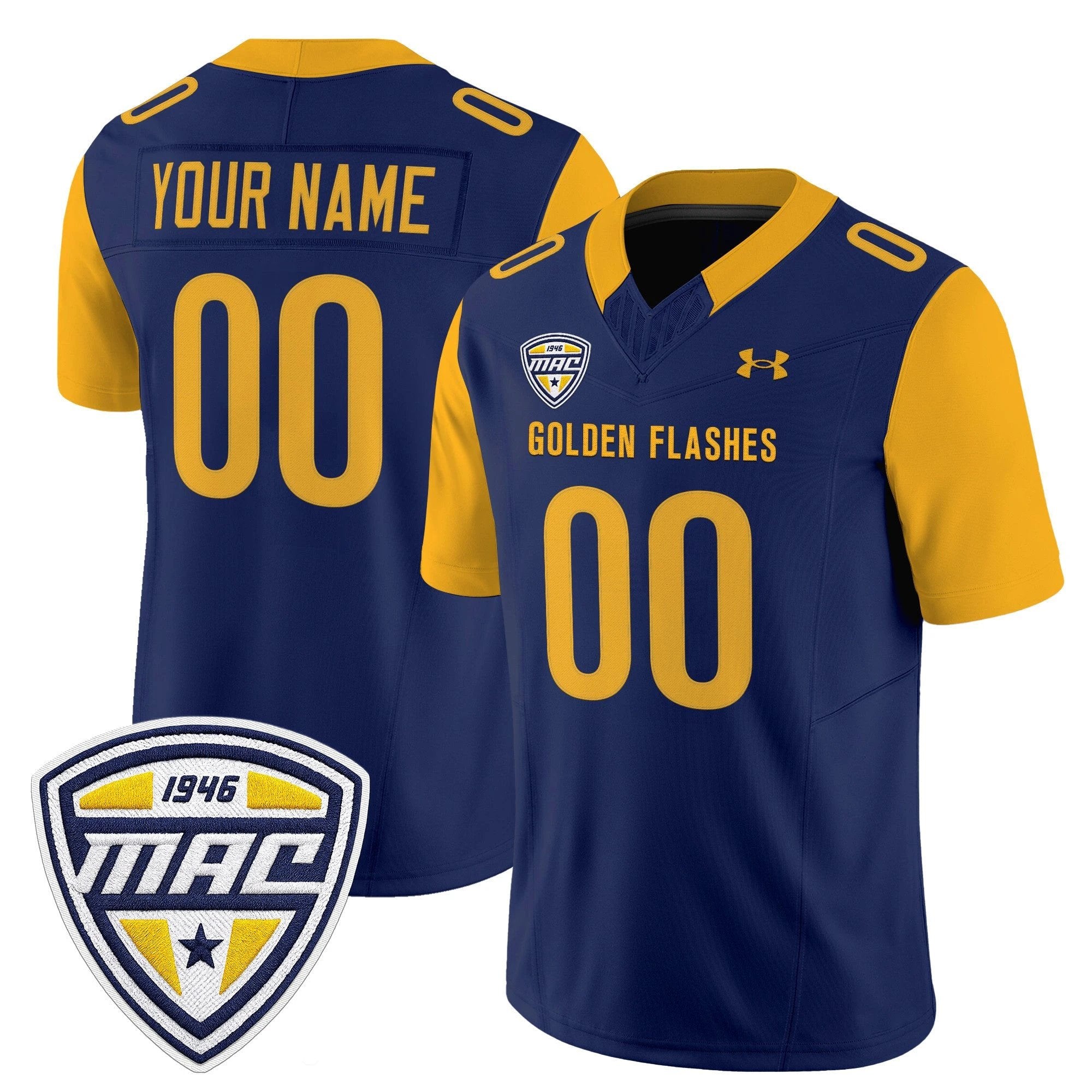 Kent State Golden Flashes 2025 Vapor Limited Custom Jersey - All Stitched by Kent State Golden Flashes