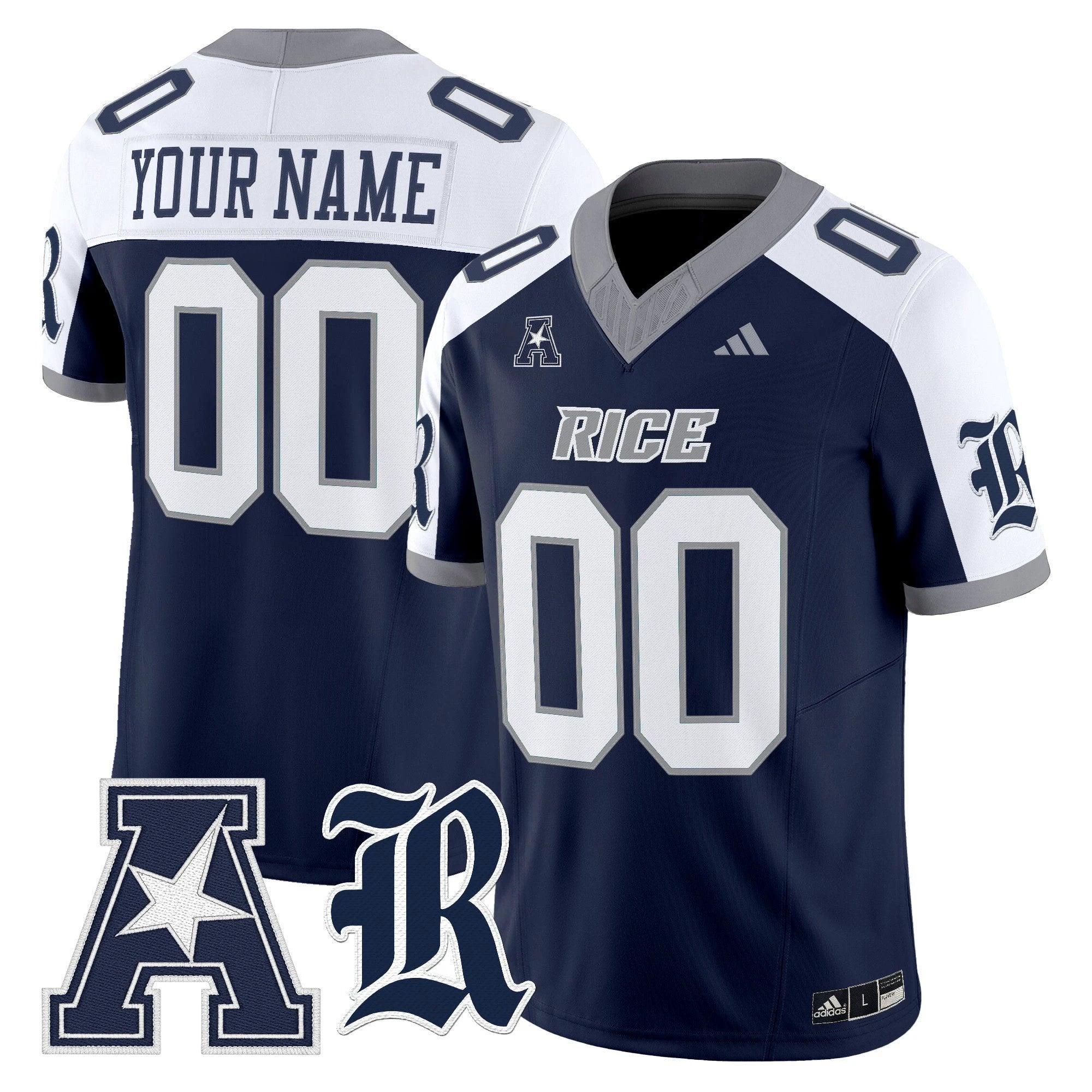 Rice Owls 2025 Vapor Limited Custom Jersey - All Stitched by Rice Owls