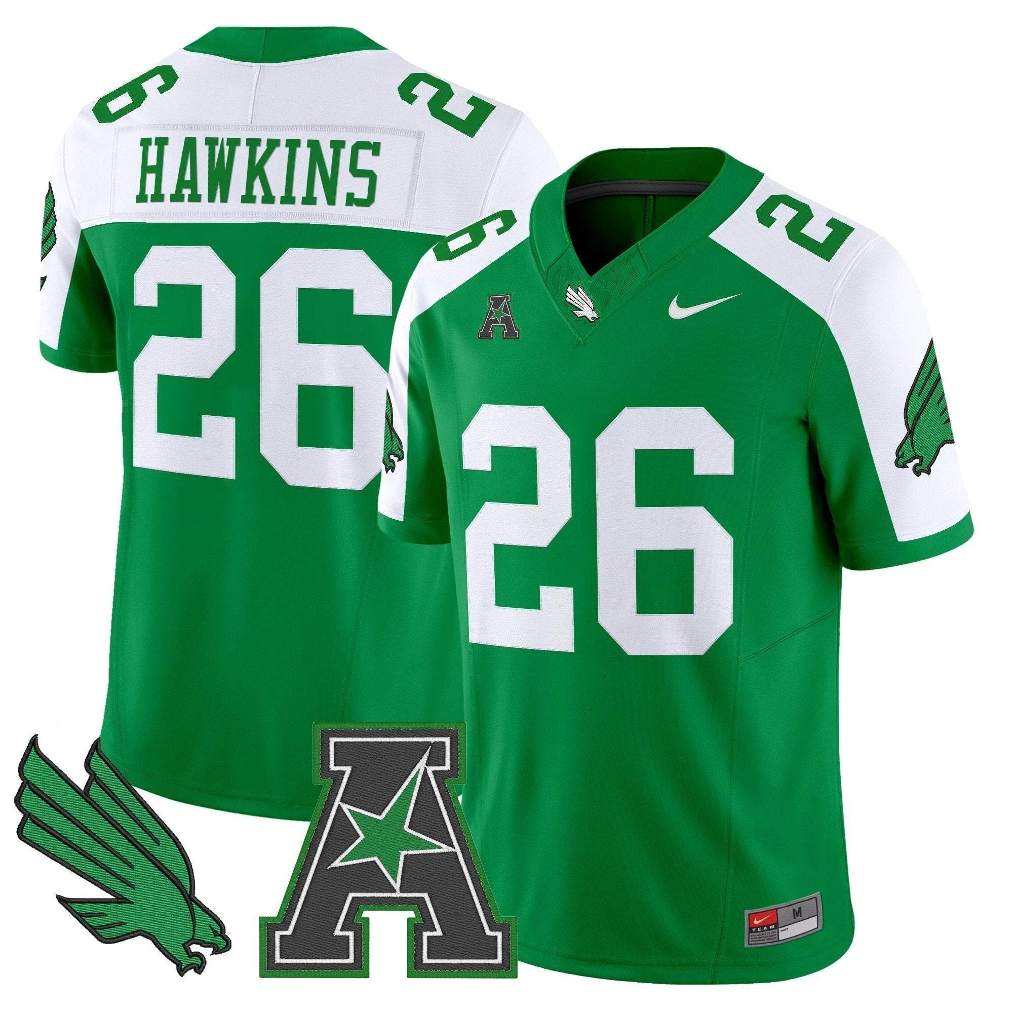 Men's North Texas Mean Green 2025 Vapor Limited Jersey - All Stitched by NCAA Football Sunday Nov 2