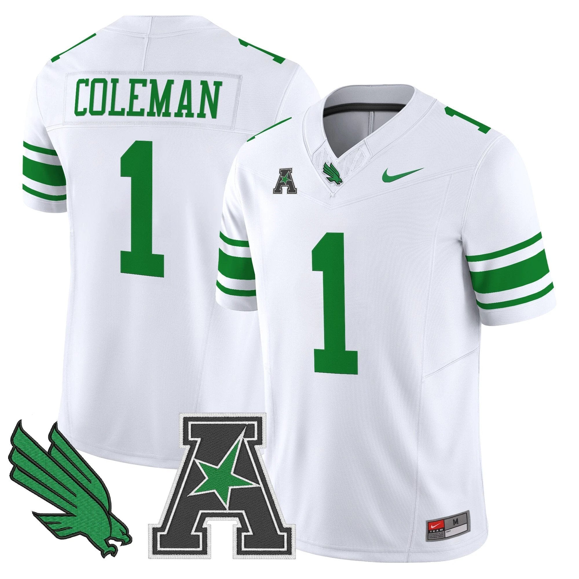 Men's North Texas Mean Green 2025 Vapor Limited Jersey - All Stitched by NCAA Football Sunday Nov 2