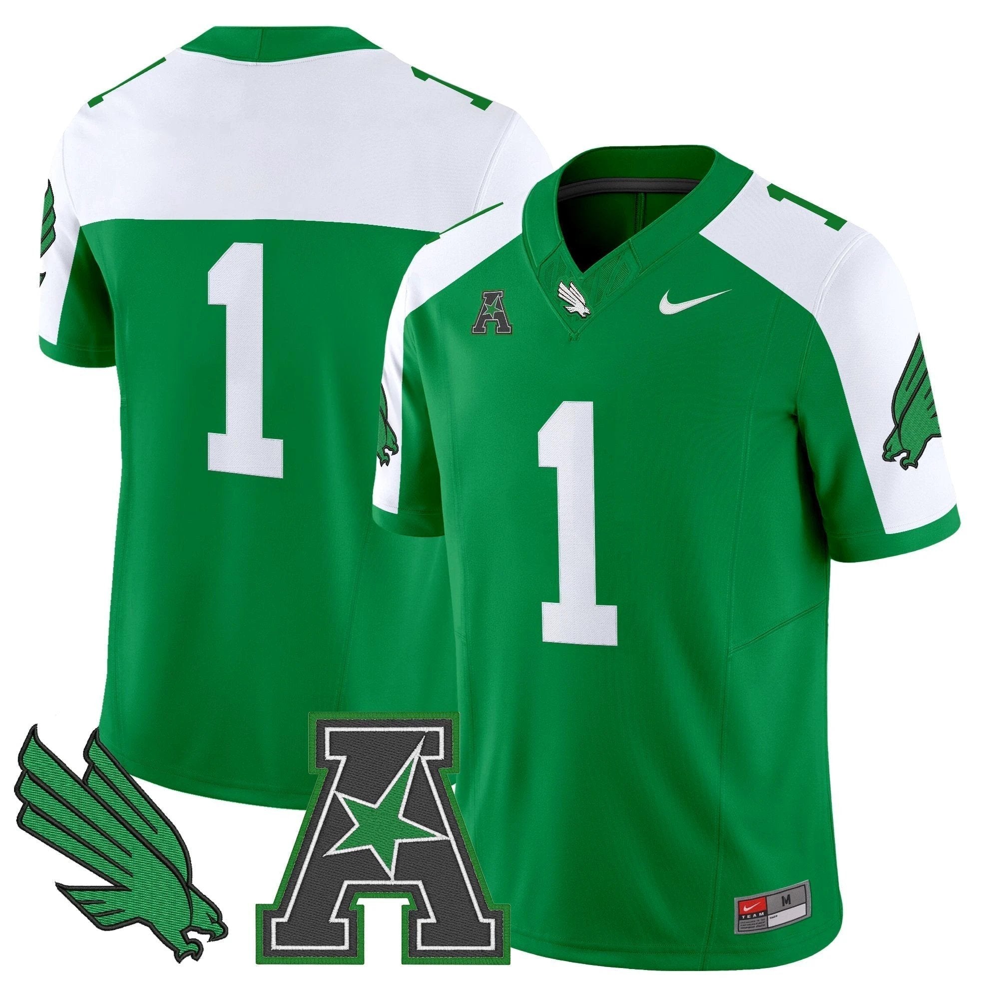 Men's North Texas Mean Green 2025 Vapor Limited Jersey - All Stitched by NCAA Football Sunday Nov 2