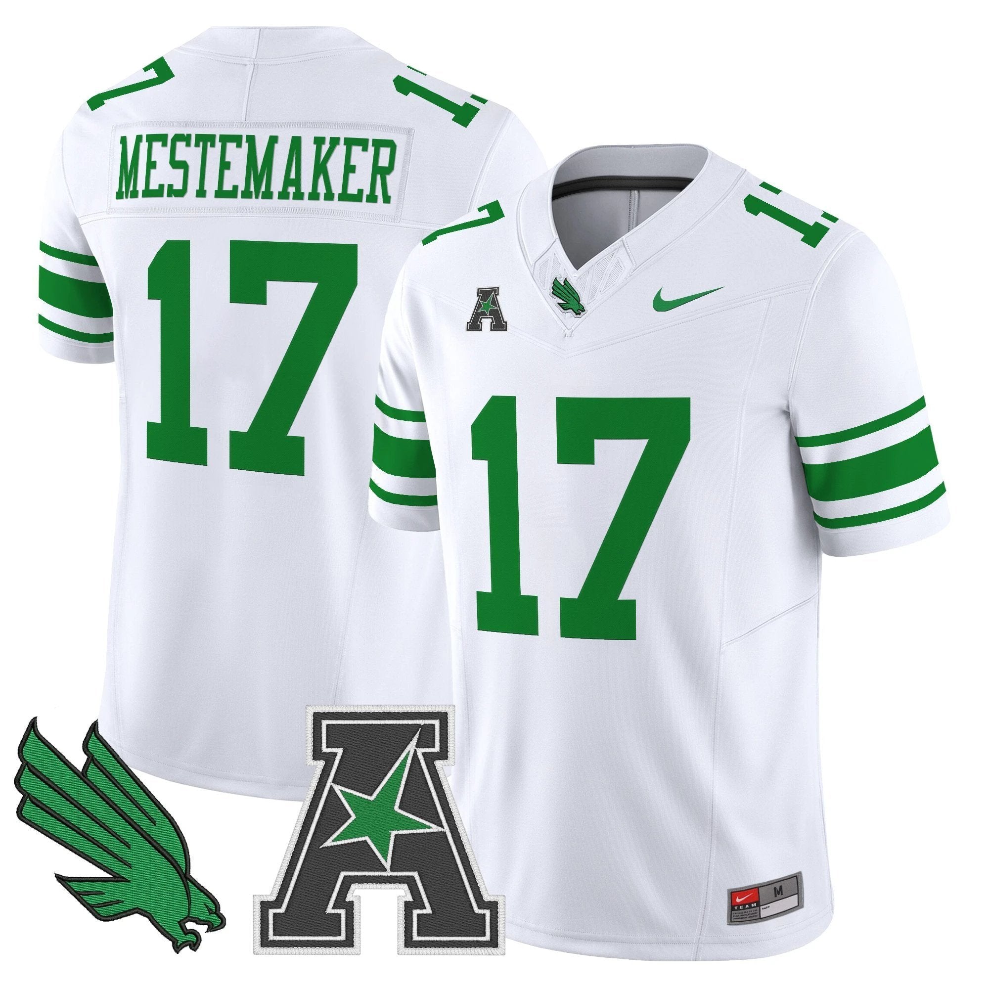 Men's North Texas Mean Green 2025 Vapor Limited Jersey - All Stitched by NCAA Football Sunday Nov 2