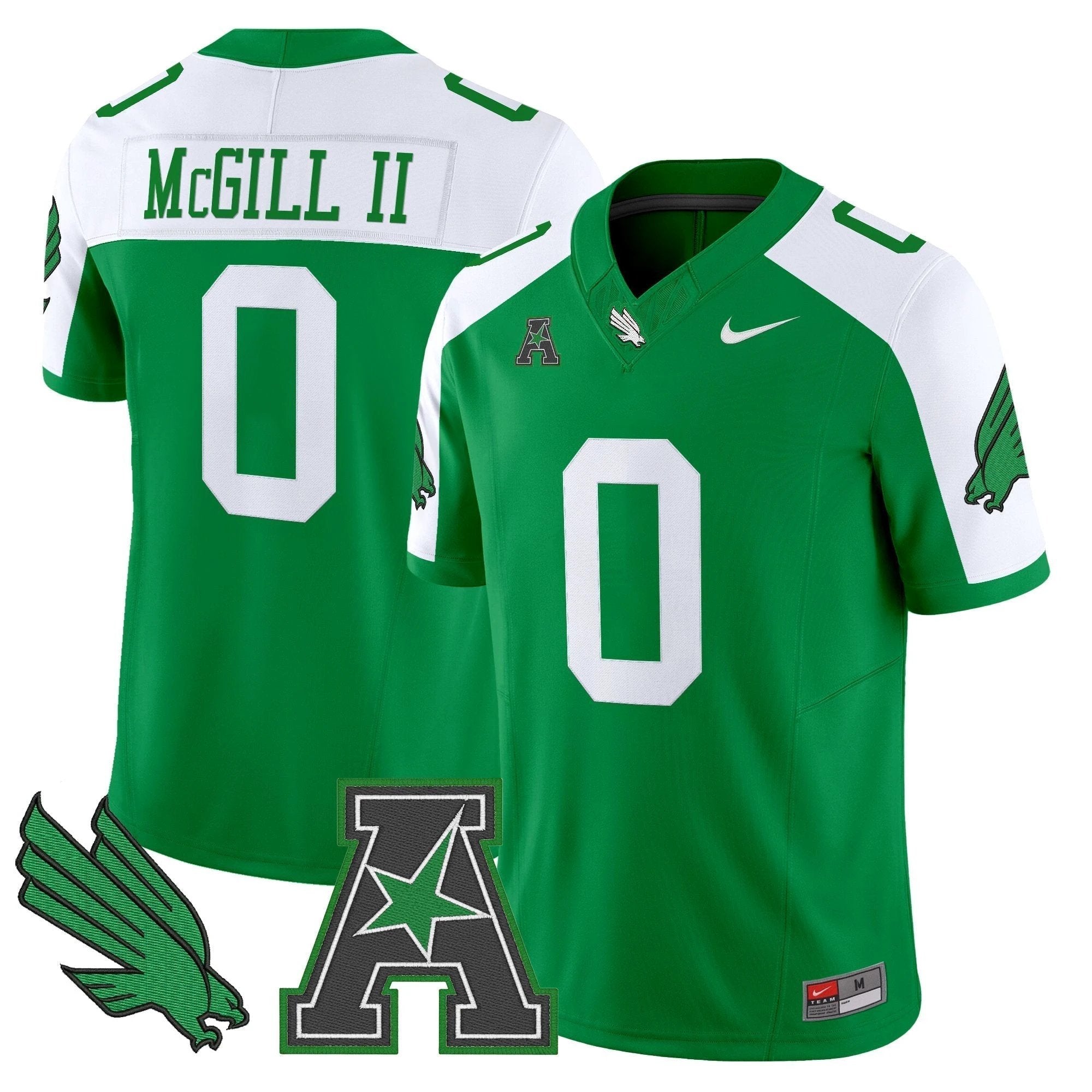 Men's North Texas Mean Green 2025 Vapor Limited Jersey - All Stitched by NCAA Football Sunday Nov 2