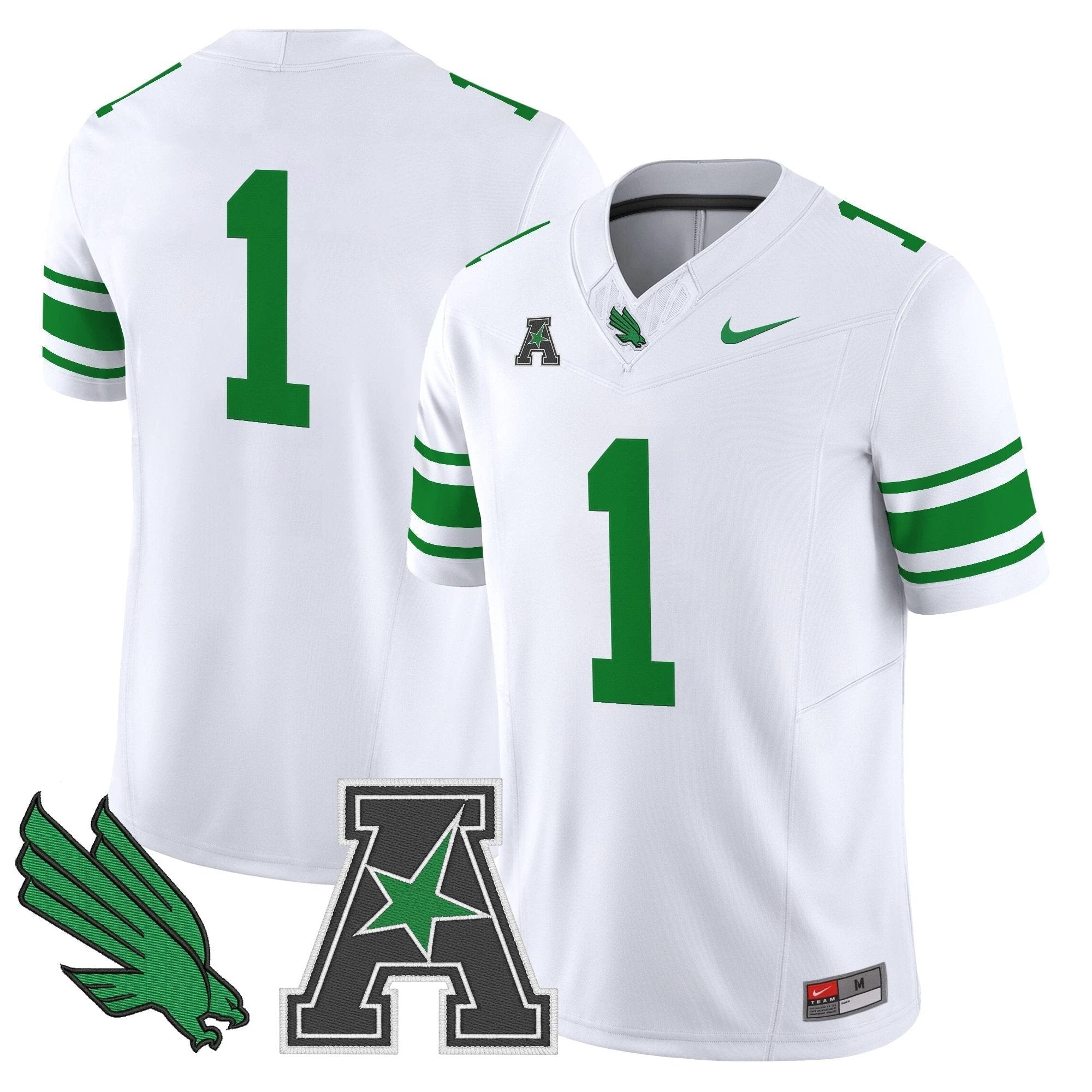 Men's North Texas Mean Green 2025 Vapor Limited Jersey - All Stitched by NCAA Football Sunday Nov 2