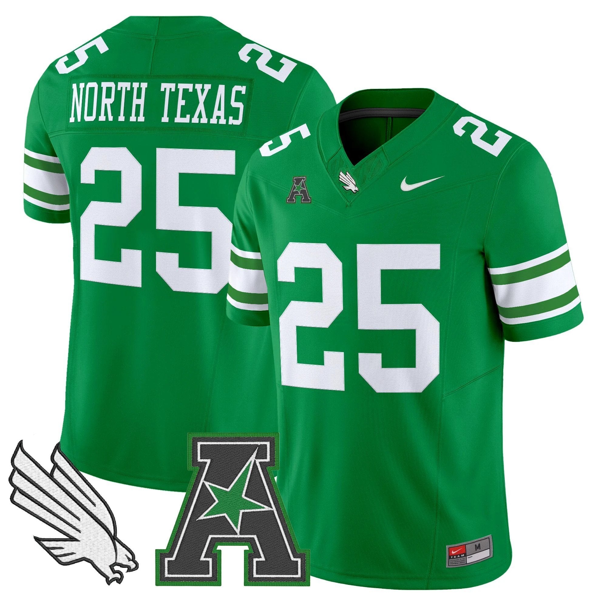 Men's North Texas Mean Green 2025 Vapor Limited Jersey - All Stitched by NCAA Football Sunday Nov 2