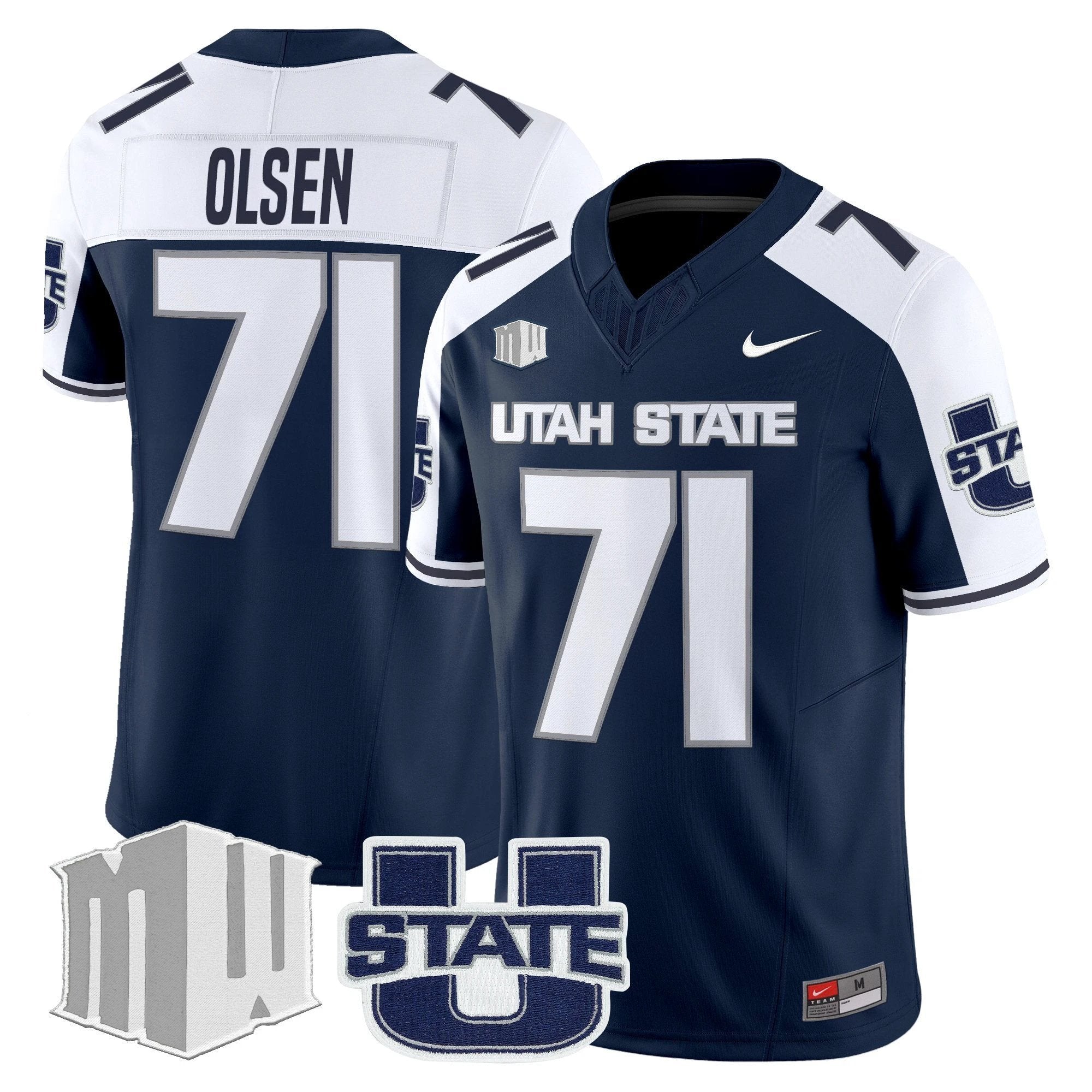Men's Utah State Aggies 2025 Vapor Limited Jersey - All Stitched by NCAA Football Sunday Nov 2