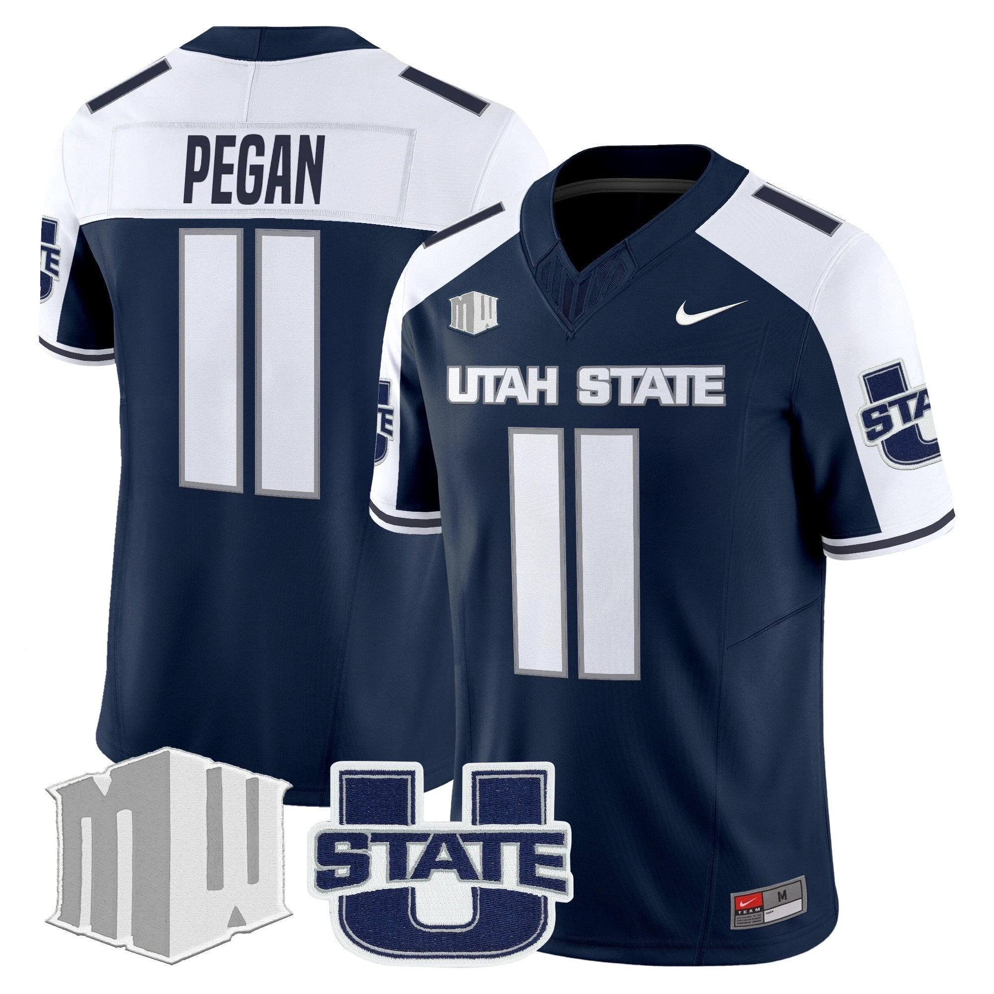 Men's Utah State Aggies 2025 Vapor Limited Jersey - All Stitched by NCAA Football Sunday Nov 2