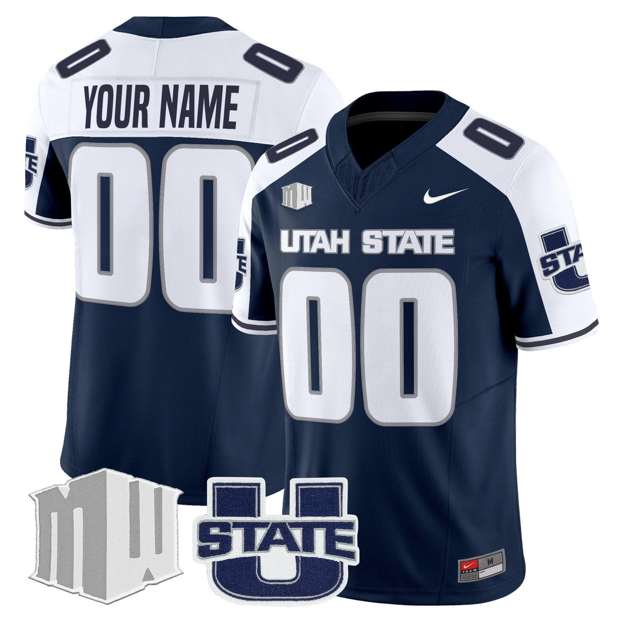 Utah State Aggies 2025 Vapor Limited Custom Jersey - All Stitched by NCAA Football Sunday Nov 2