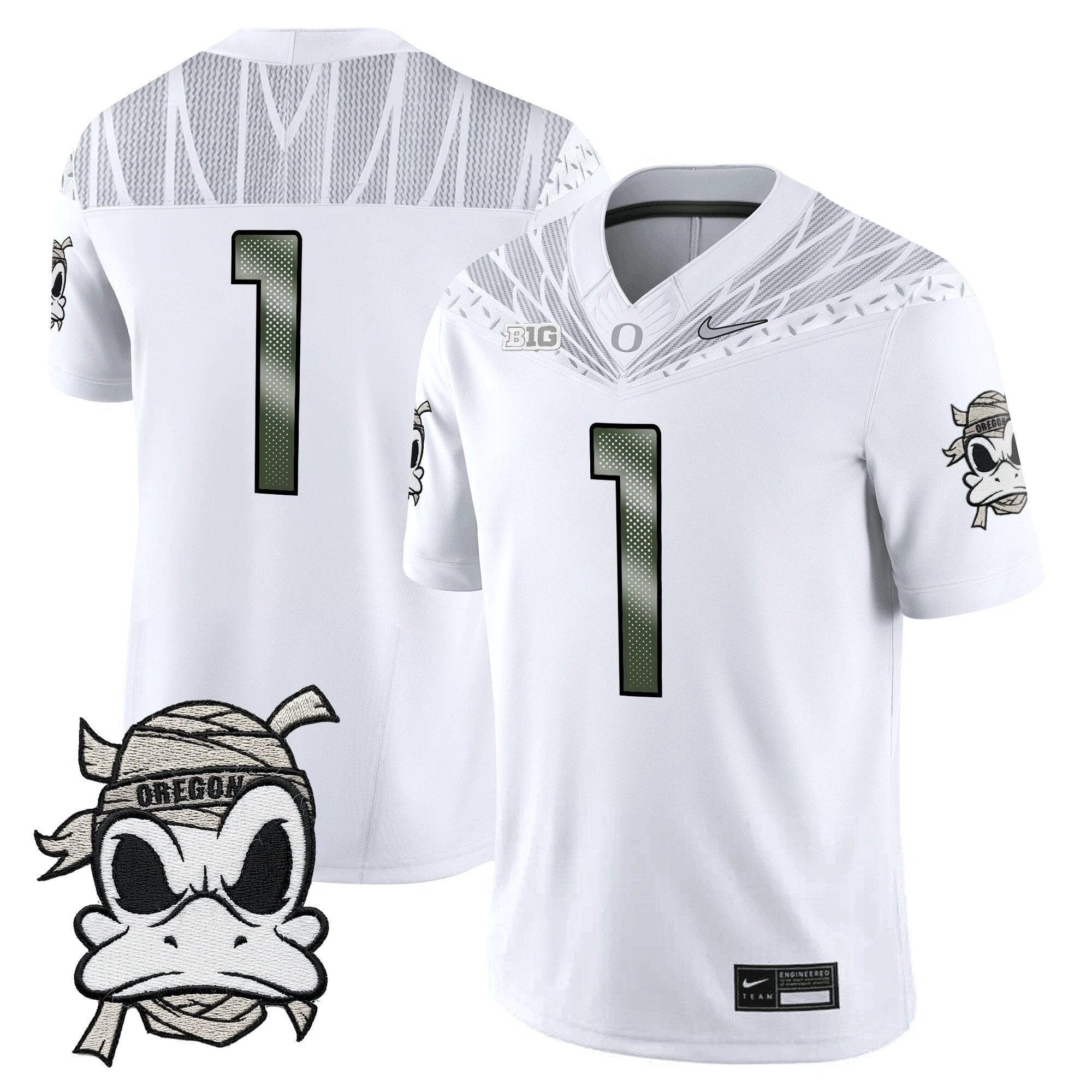 Oregon Ducks 2025 "Mummy Duck" Vapor Limited Jersey - All Stitched by Oregon Ducks