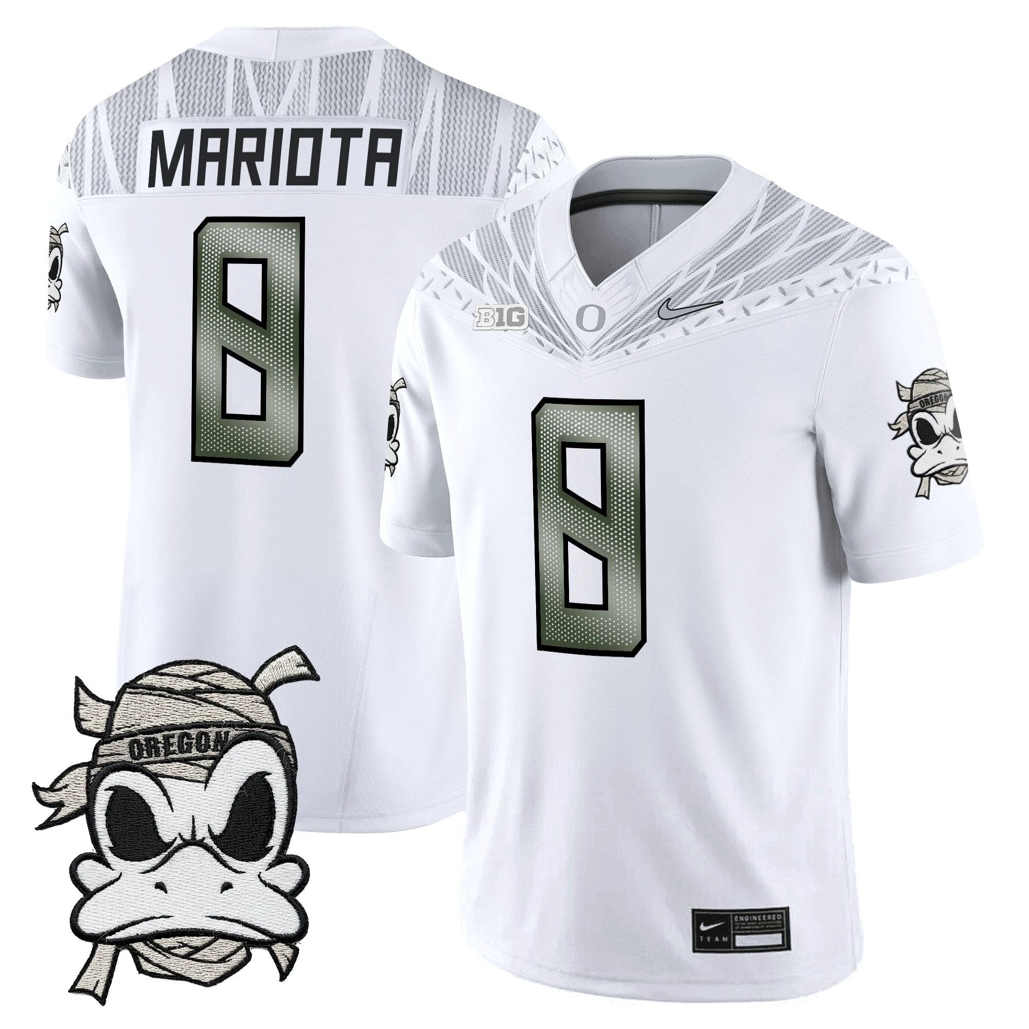 Oregon Ducks 2025 "Mummy Duck" Vapor Limited Jersey V1- All Stitched by Oregon Ducks