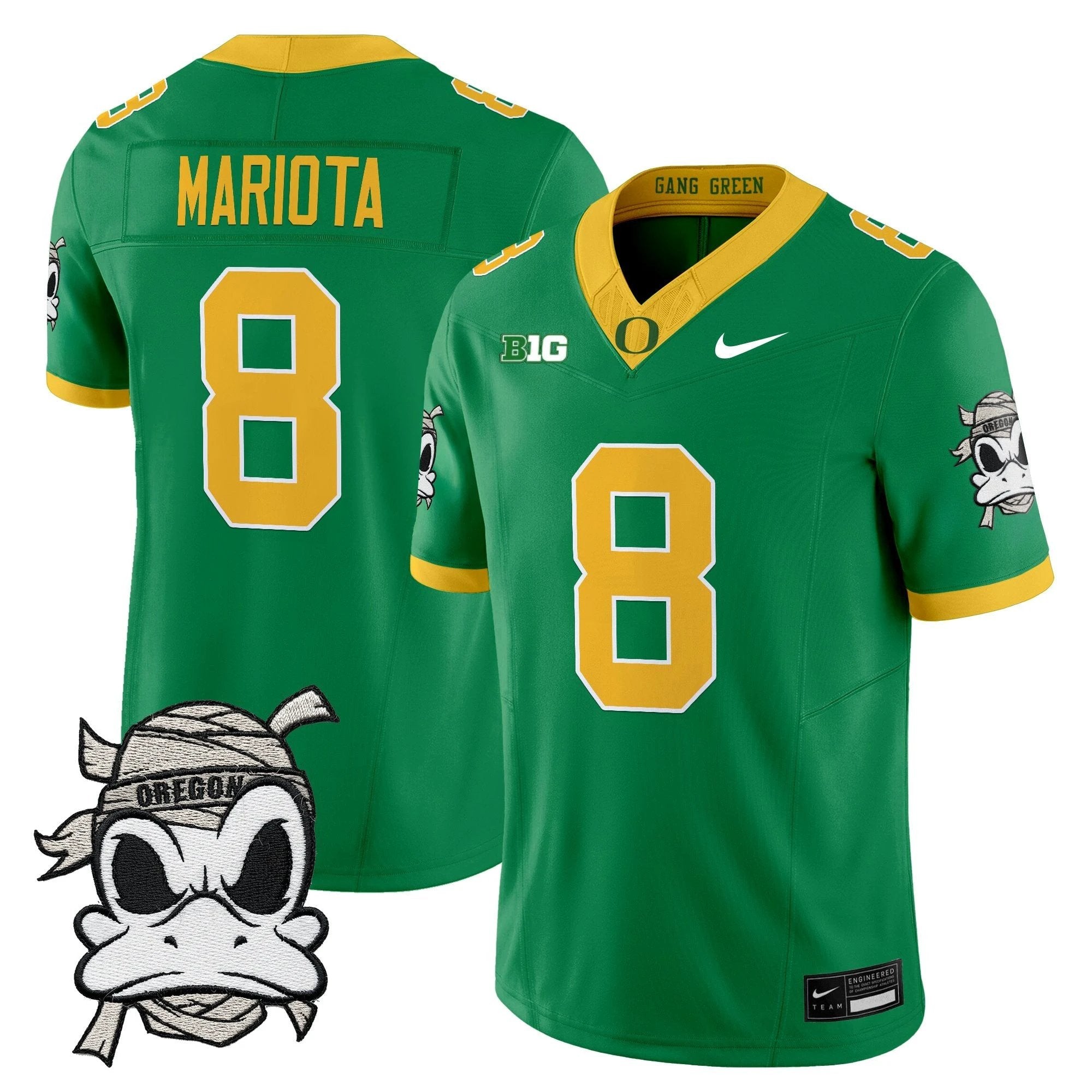 Oregon Ducks 2025 "Mummy Duck" Vapor Limited Jersey V1- All Stitched by Oregon Ducks