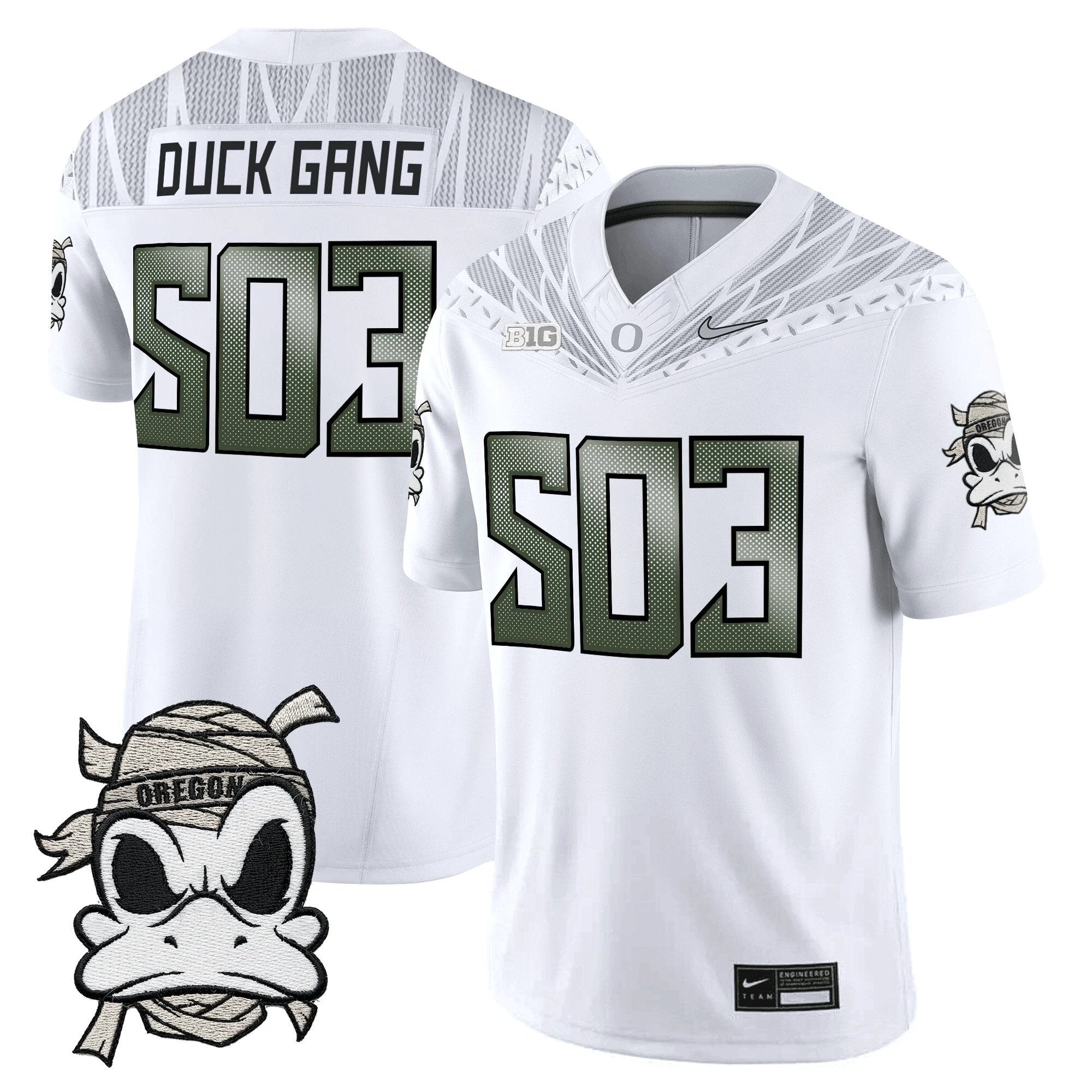 Oregon Ducks 2025 "Mummy Duck" Vapor Limited Jersey V1- All Stitched by Oregon Ducks