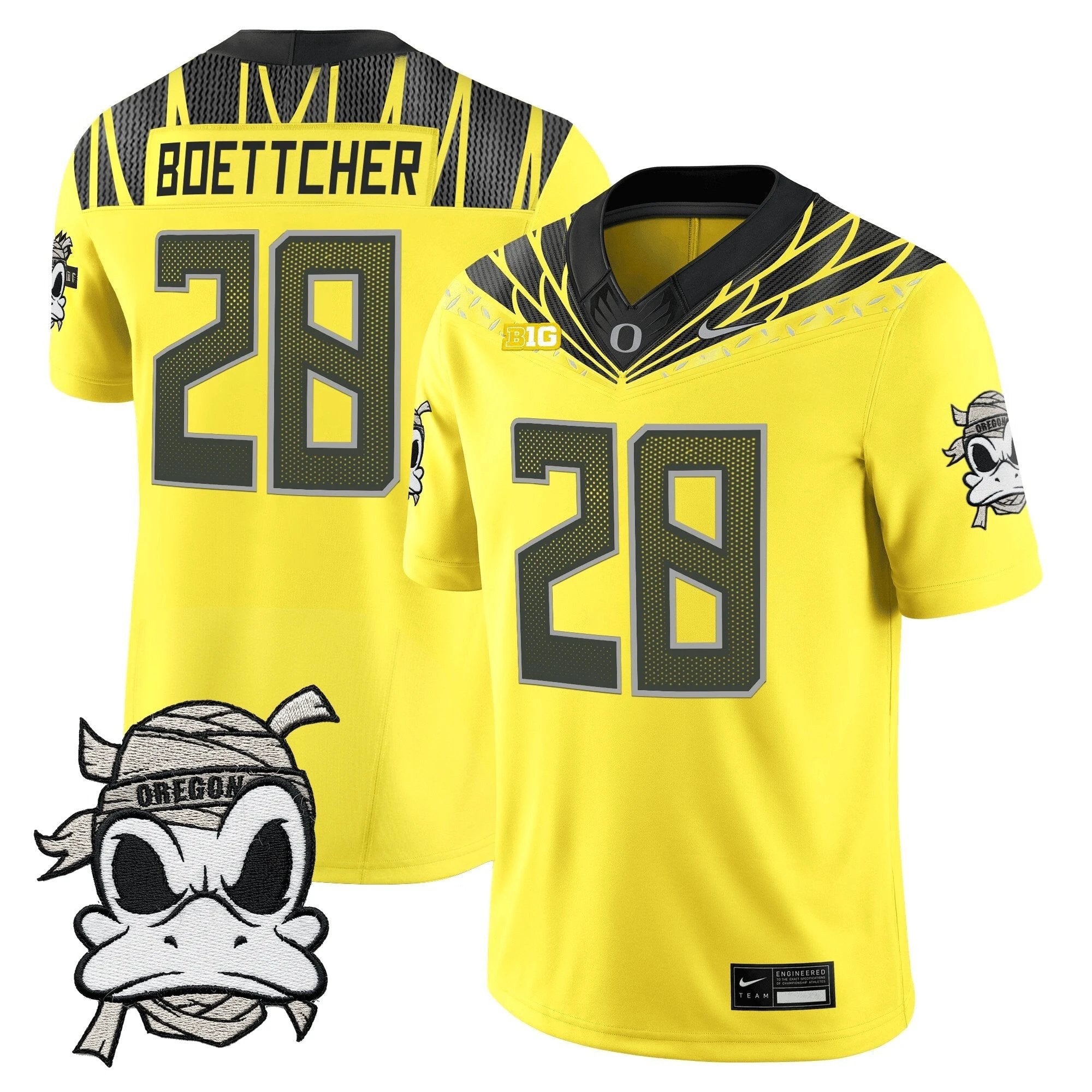 Oregon Ducks 2025 "Mummy Duck" Vapor Limited Jersey V1- All Stitched by Oregon Ducks