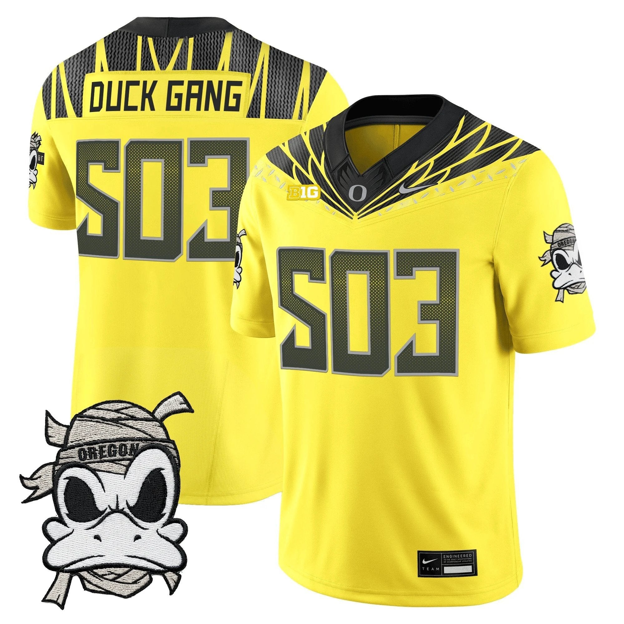 Oregon Ducks 2025 "Mummy Duck" Vapor Limited Jersey V1- All Stitched by Oregon Ducks
