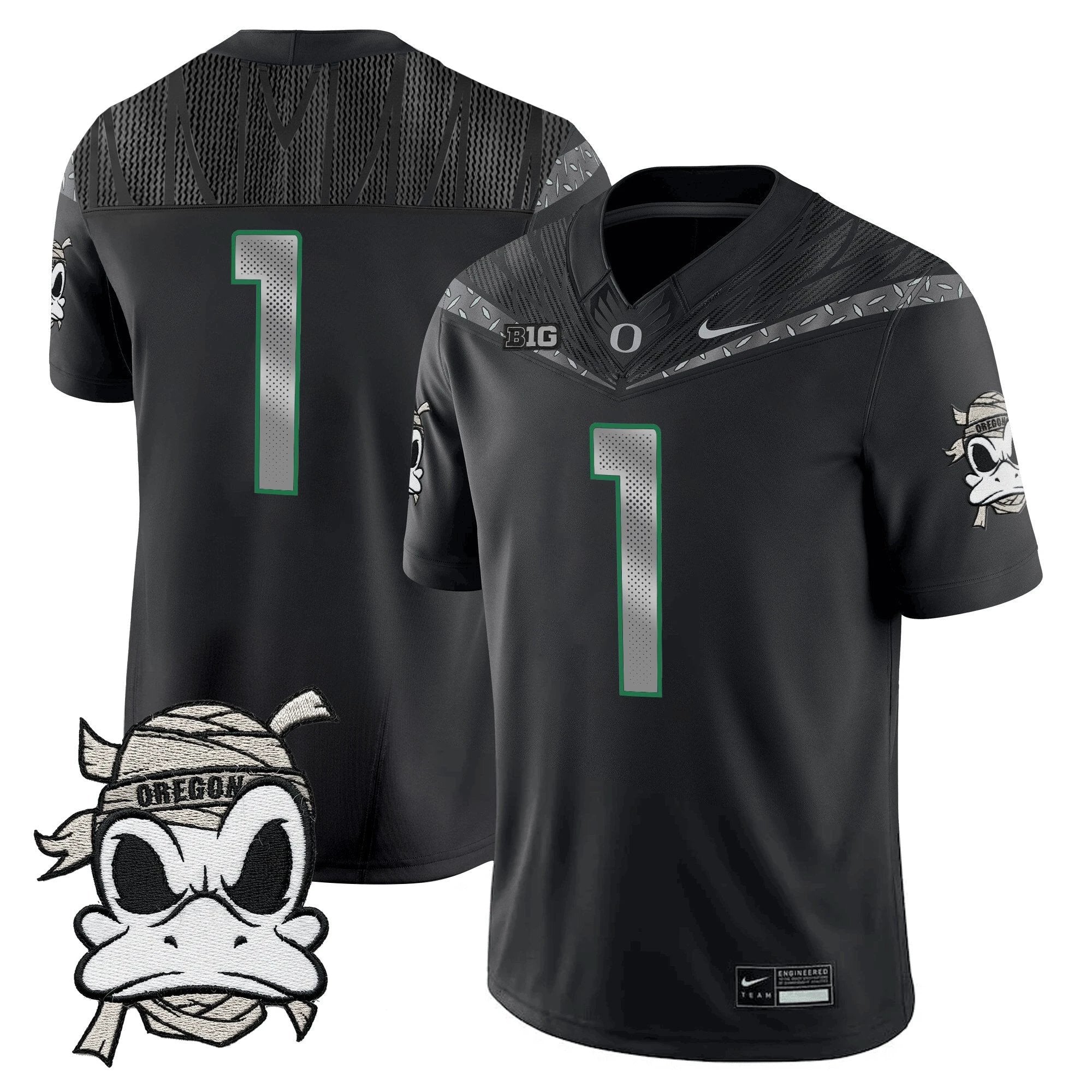 Oregon Ducks 2025 "Mummy Duck" Vapor Limited Jersey V1- All Stitched by Oregon Ducks