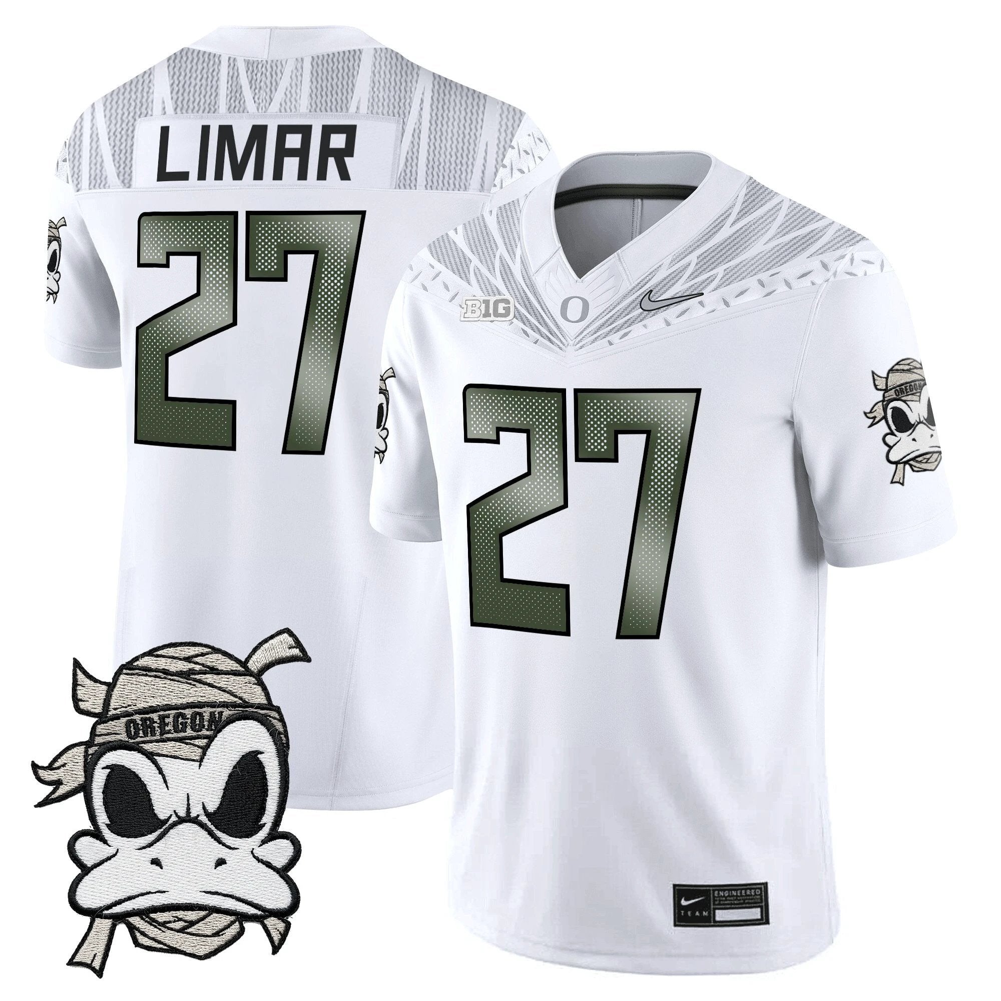 Oregon Ducks 2025 "Mummy Duck" Vapor Limited Jersey - All Stitched by Oregon Ducks
