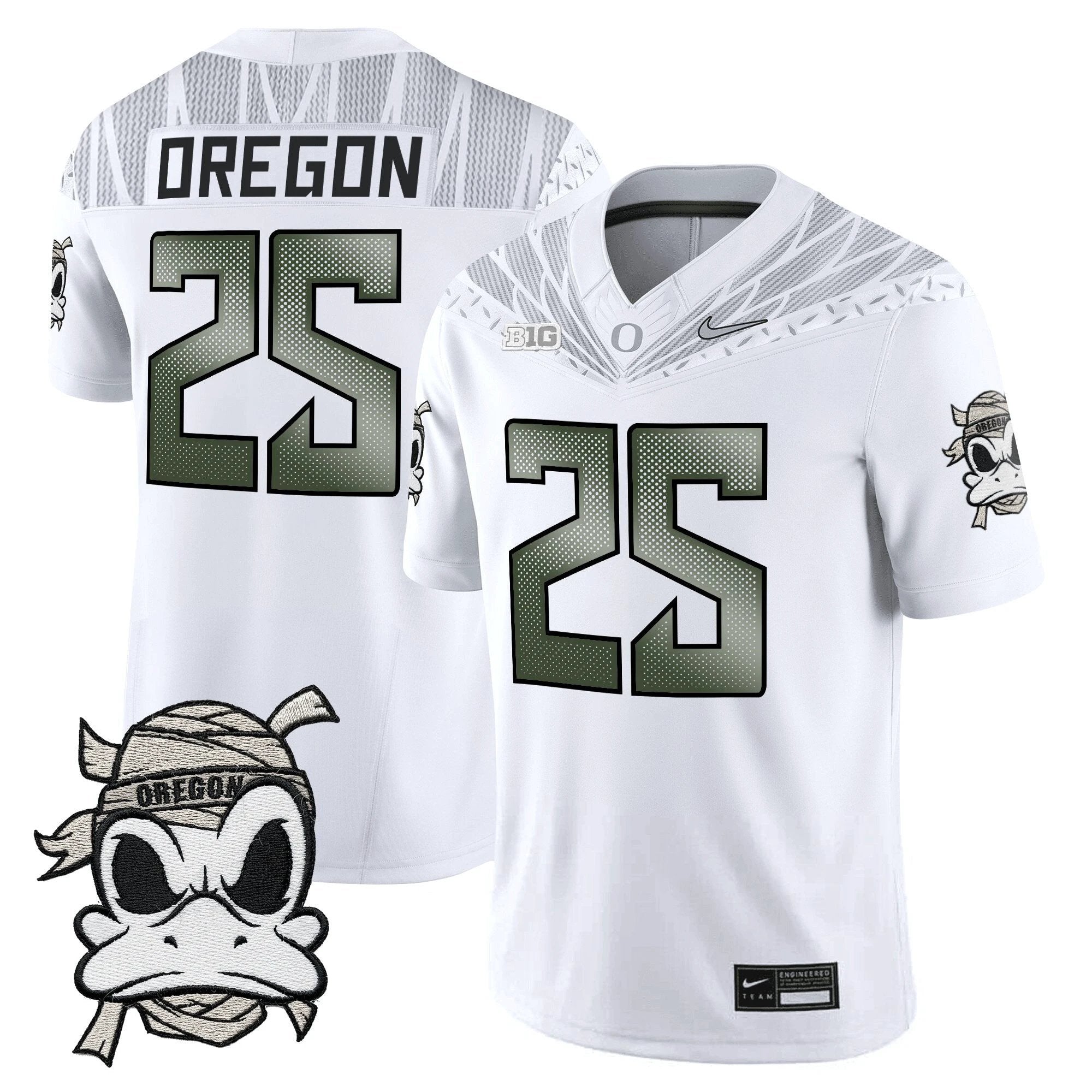 Oregon Ducks 2025 "Mummy Duck" Vapor Limited Jersey V1- All Stitched by Oregon Ducks