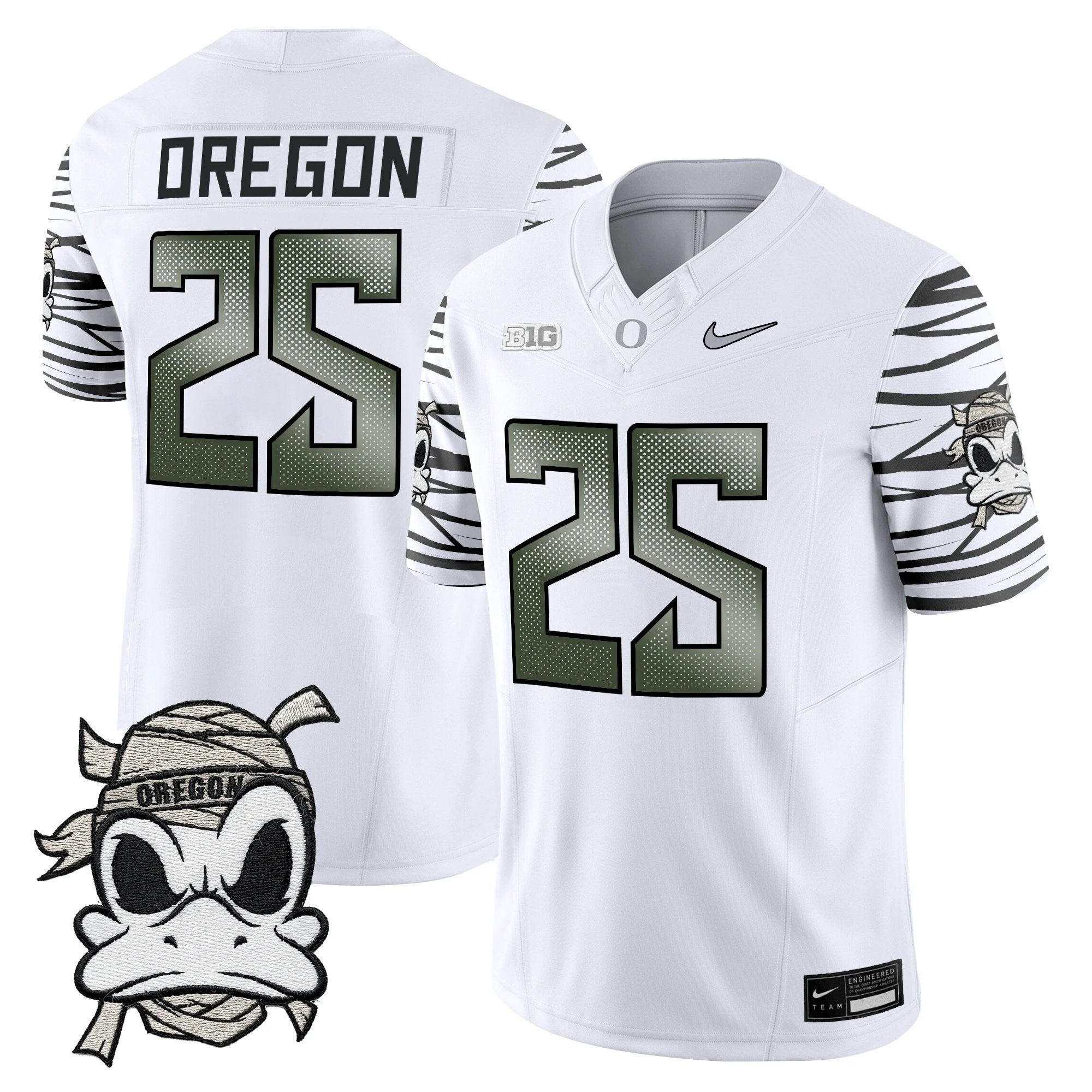 Oregon Ducks 2025 "Mummy Duck" Vapor Limited Jersey V1- All Stitched by Oregon Ducks